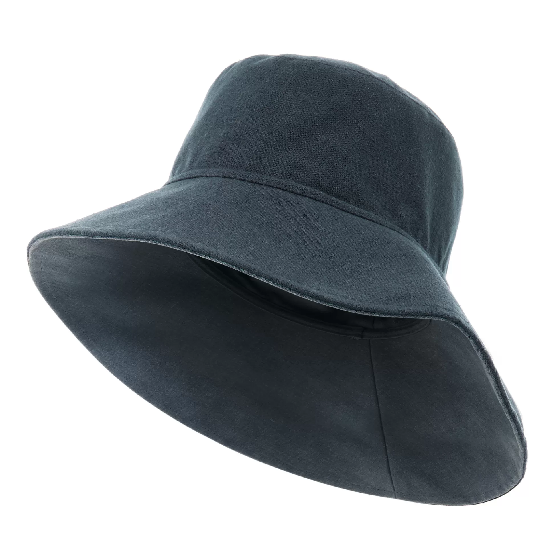 Best Sale Brisa Linen Hat Ocean Blue Women Clothing Accessories