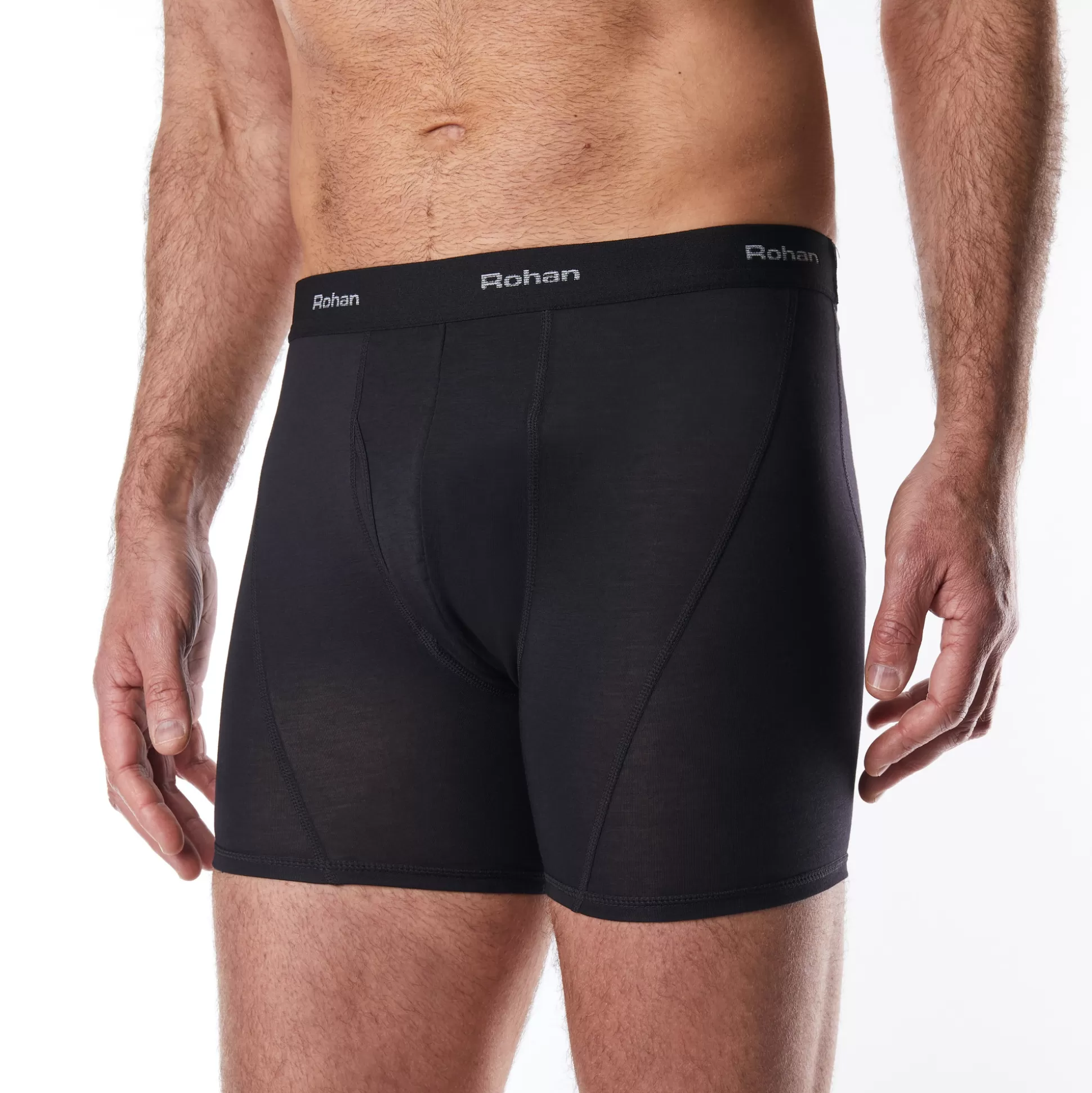 Cheap Men'S Aether Boxers With Fly Opening Black Men Underwear & Base Layers