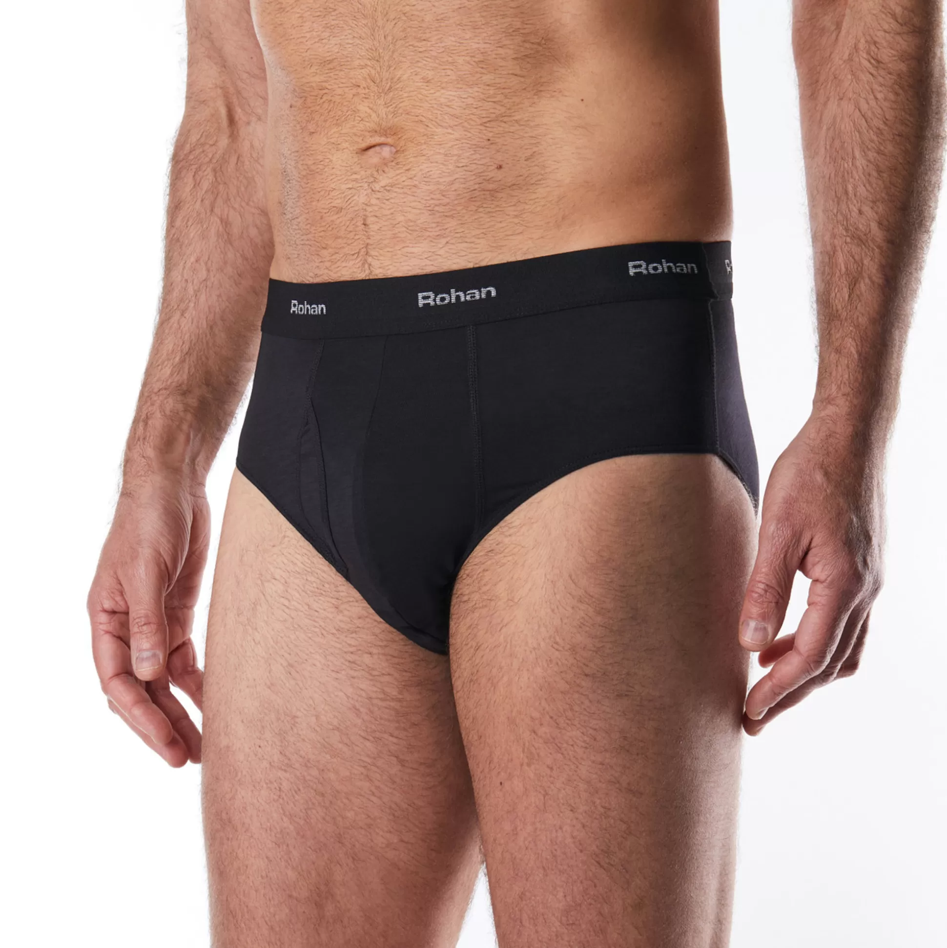 Cheap Men'S Aether Briefs With Fly Opening Black Men Underwear & Base Layers