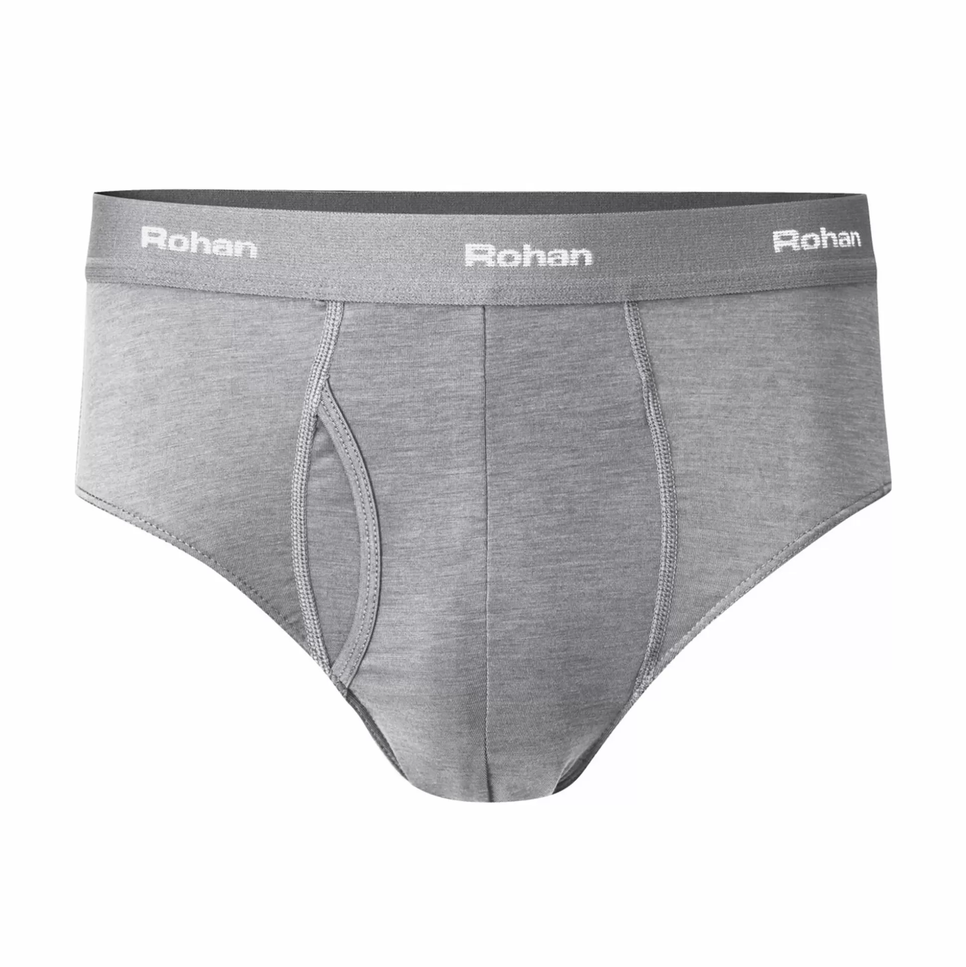 Hot Men'S Aether Briefs With Fly Opening Mid Grey Marl Men Underwear & Base Layers