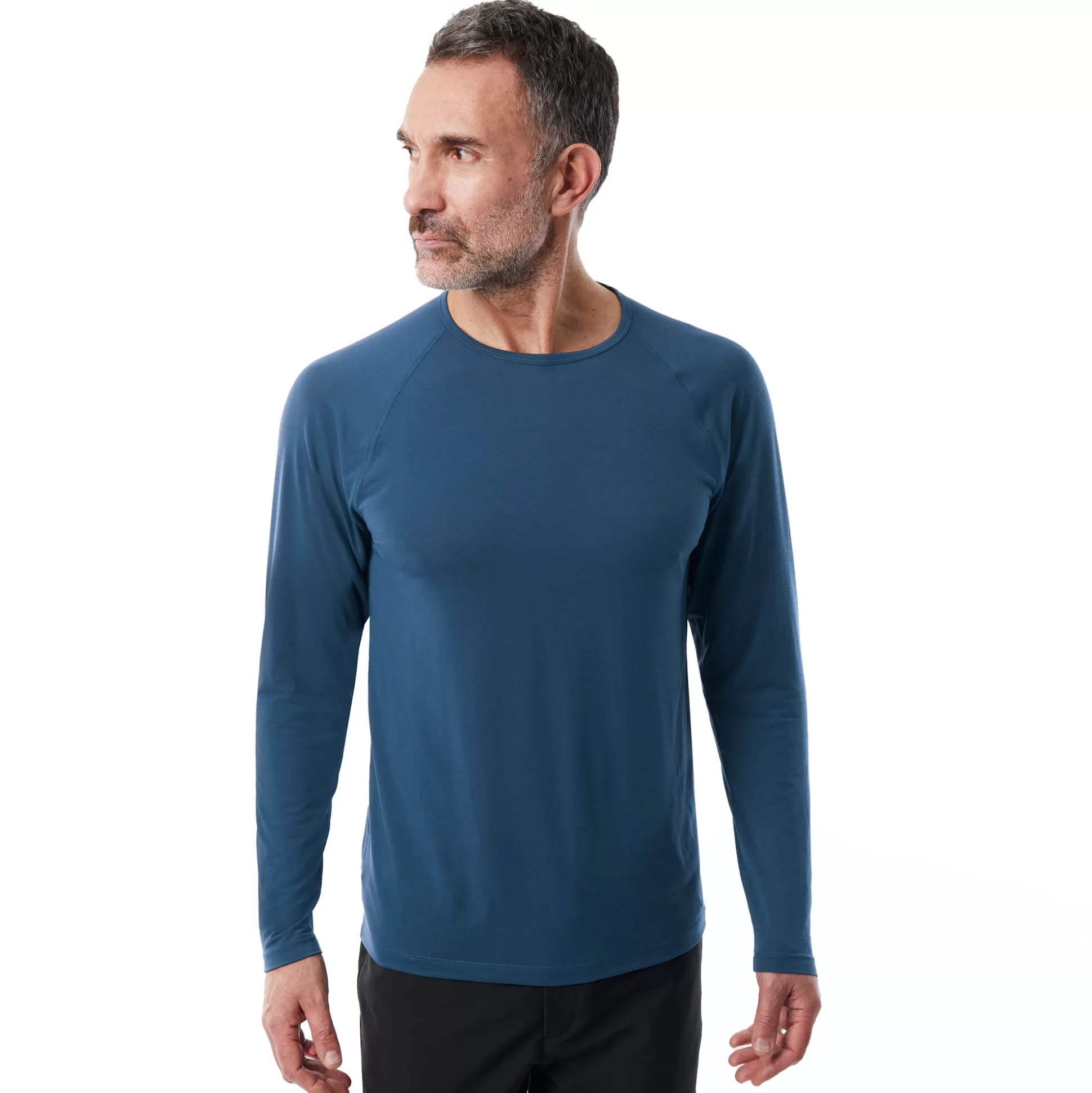 Best Sale Men'S Aether Long Sleeve T Peninsula Blue Men T-Shirts & Tops