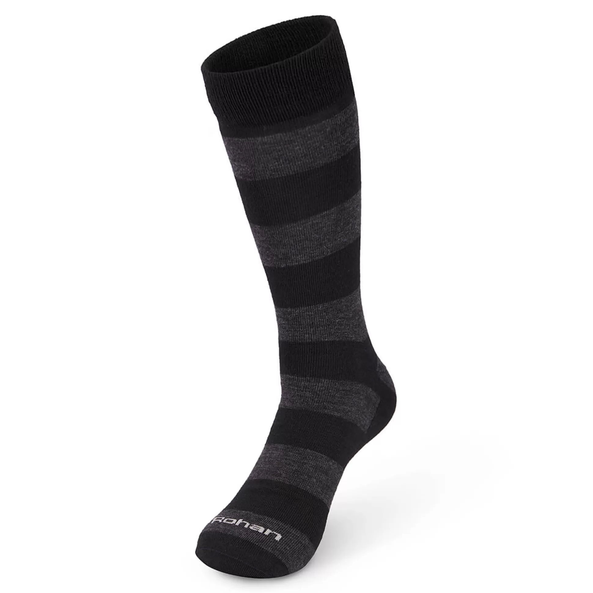 New Men'S Alltime Socks Black/Grey Stripe Men Walking Socks