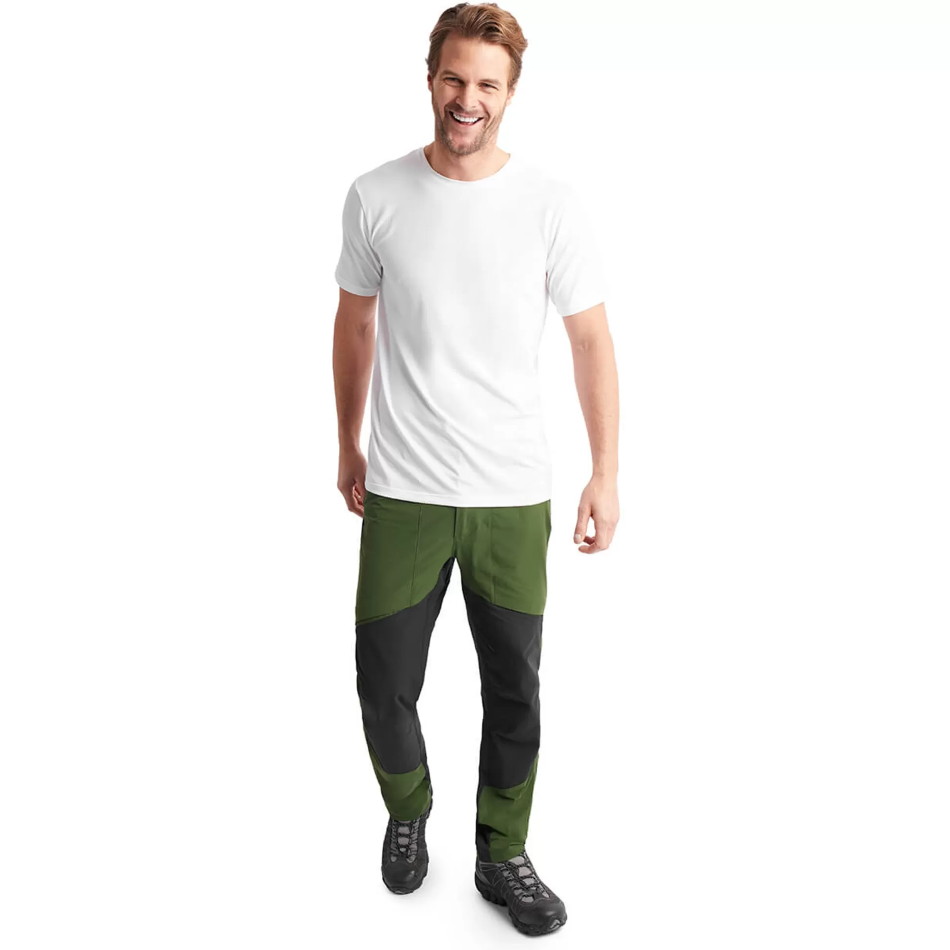 Cheap Men'S Antlia Trekking Trousers Highland Green/Black Men Trousers