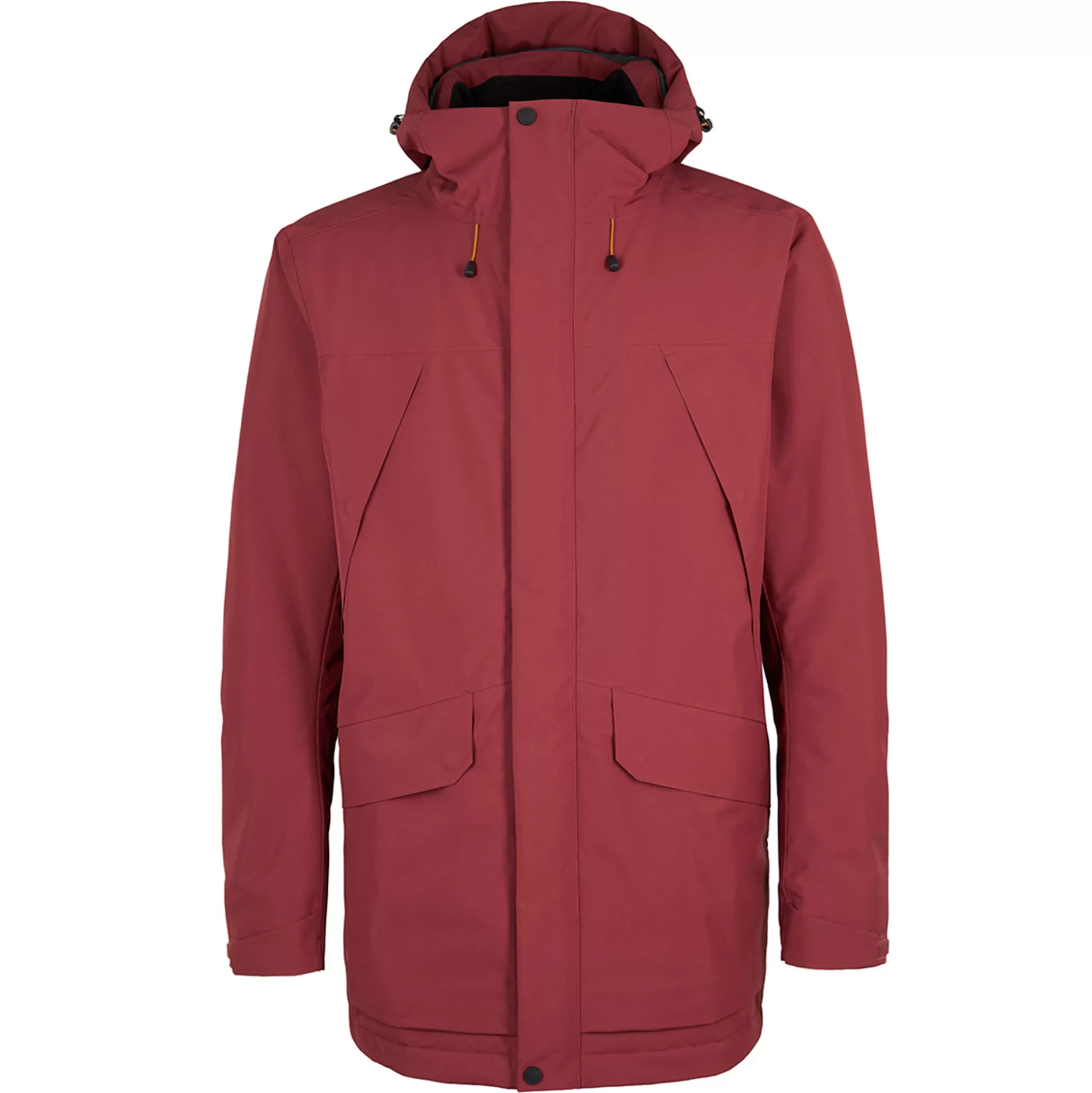 Clearance Men'S Aran Waterproof Jacket Auburn Red Men Winter