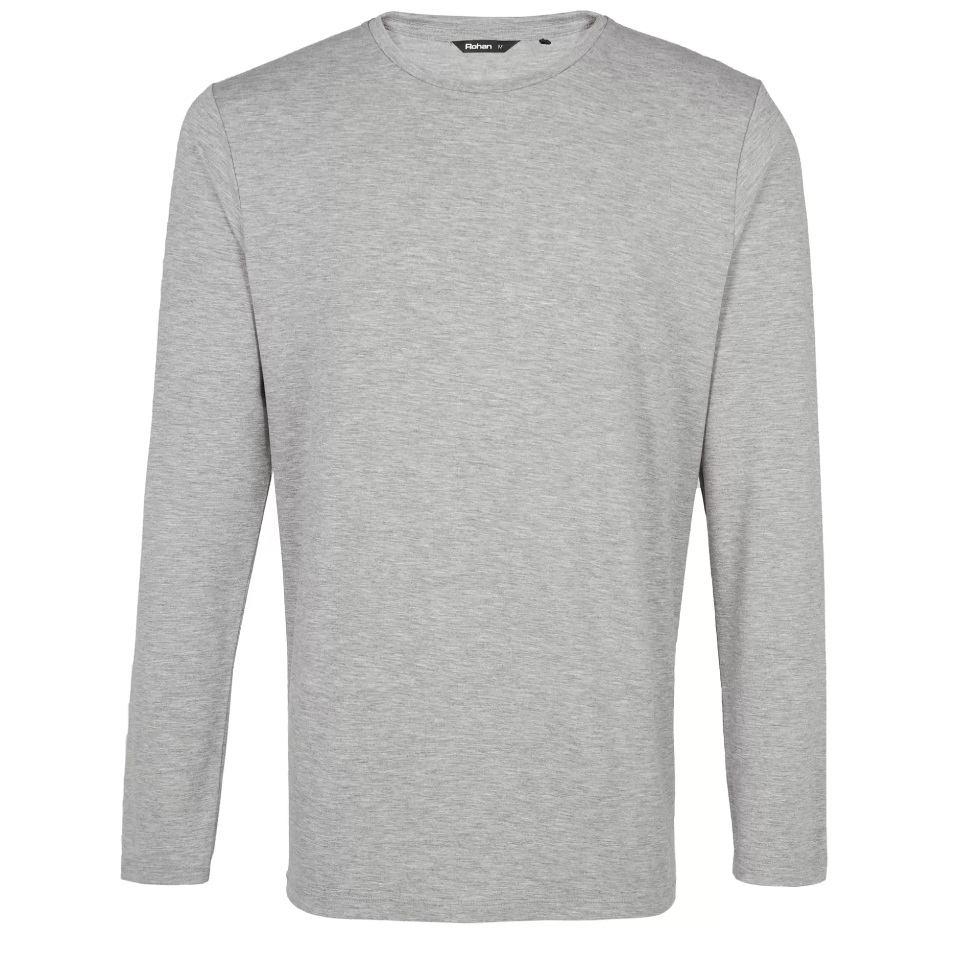 Best Men'S Basis Long Sleeve T Mid Grey Marl Men T-Shirts & Tops