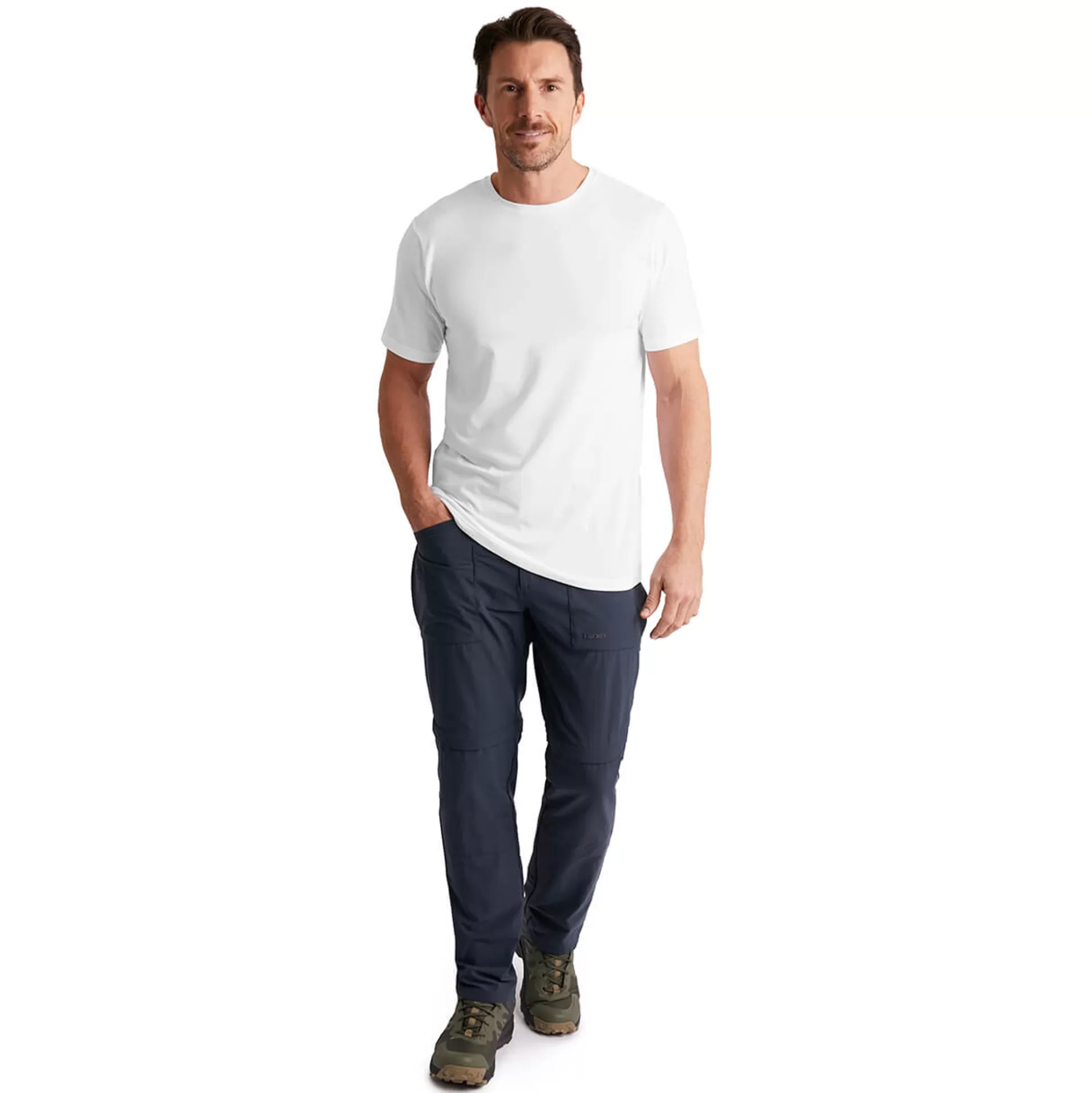 Sale Men'S Basis Short Sleeve T White Men T-Shirts & Tops