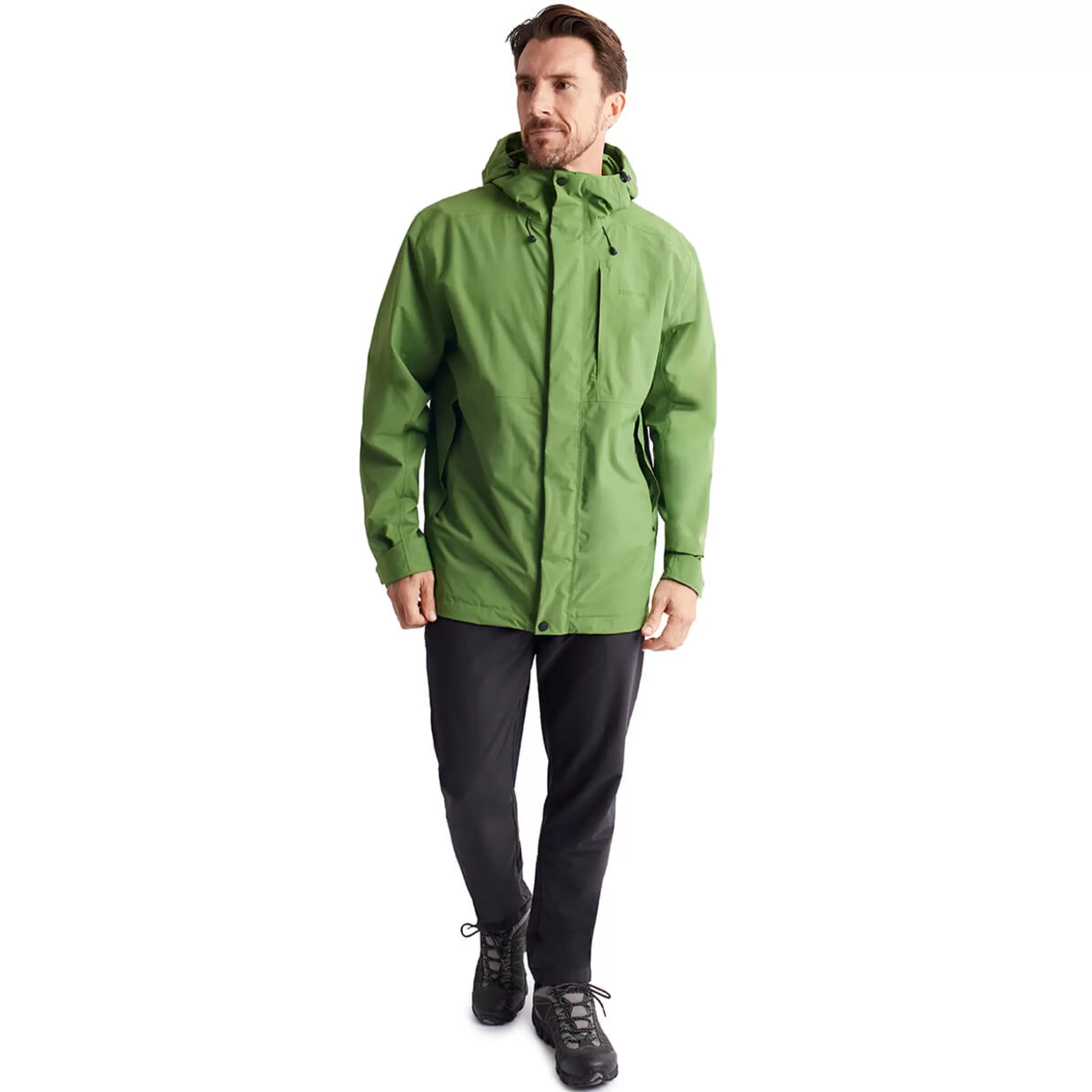 Sale Men'S Brecon Waterproof Jacket Alpine Green Men Waterproofs