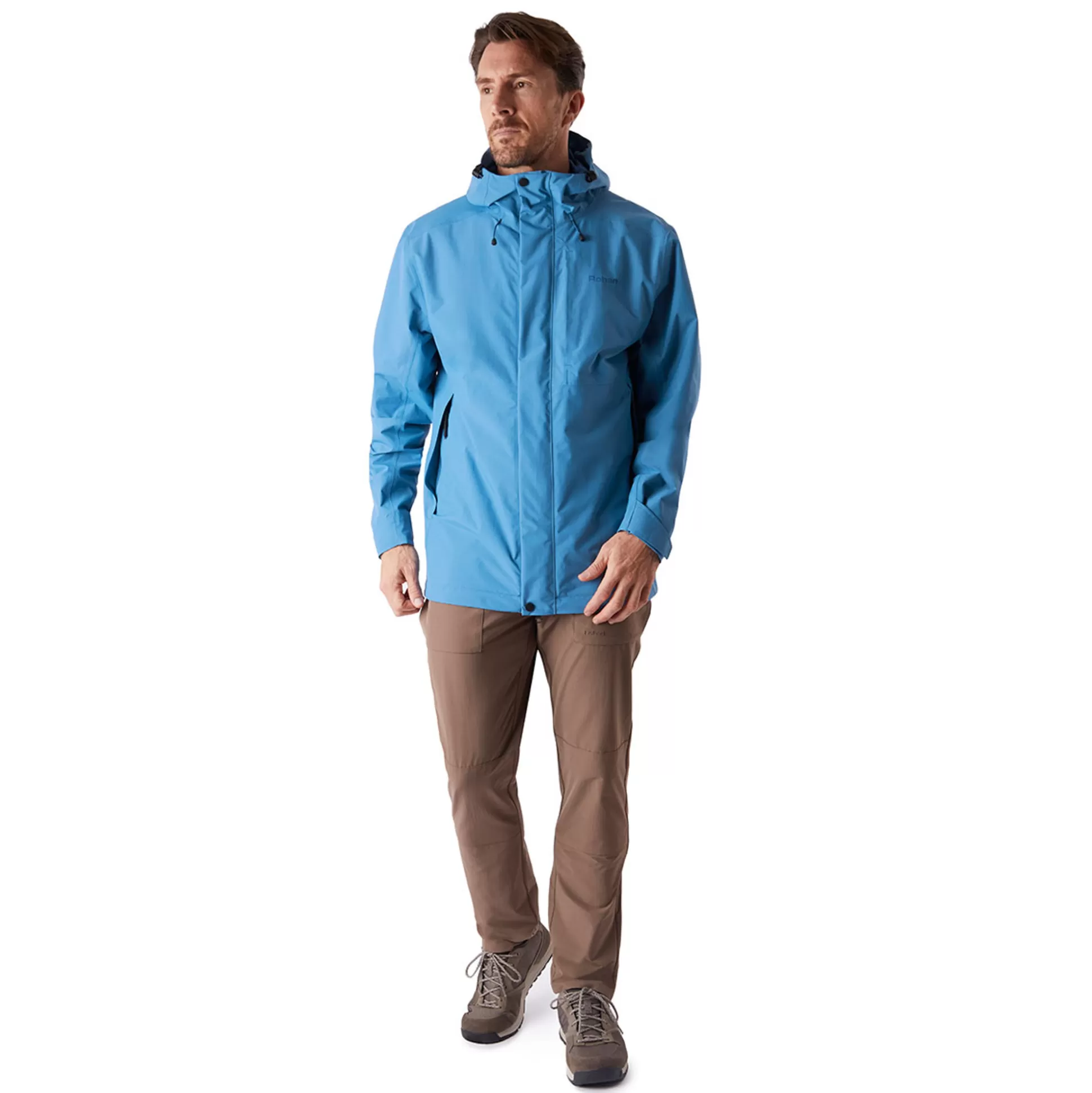 Fashion Men'S Brecon Waterproof Jacket Island Blue Men Waterproofs