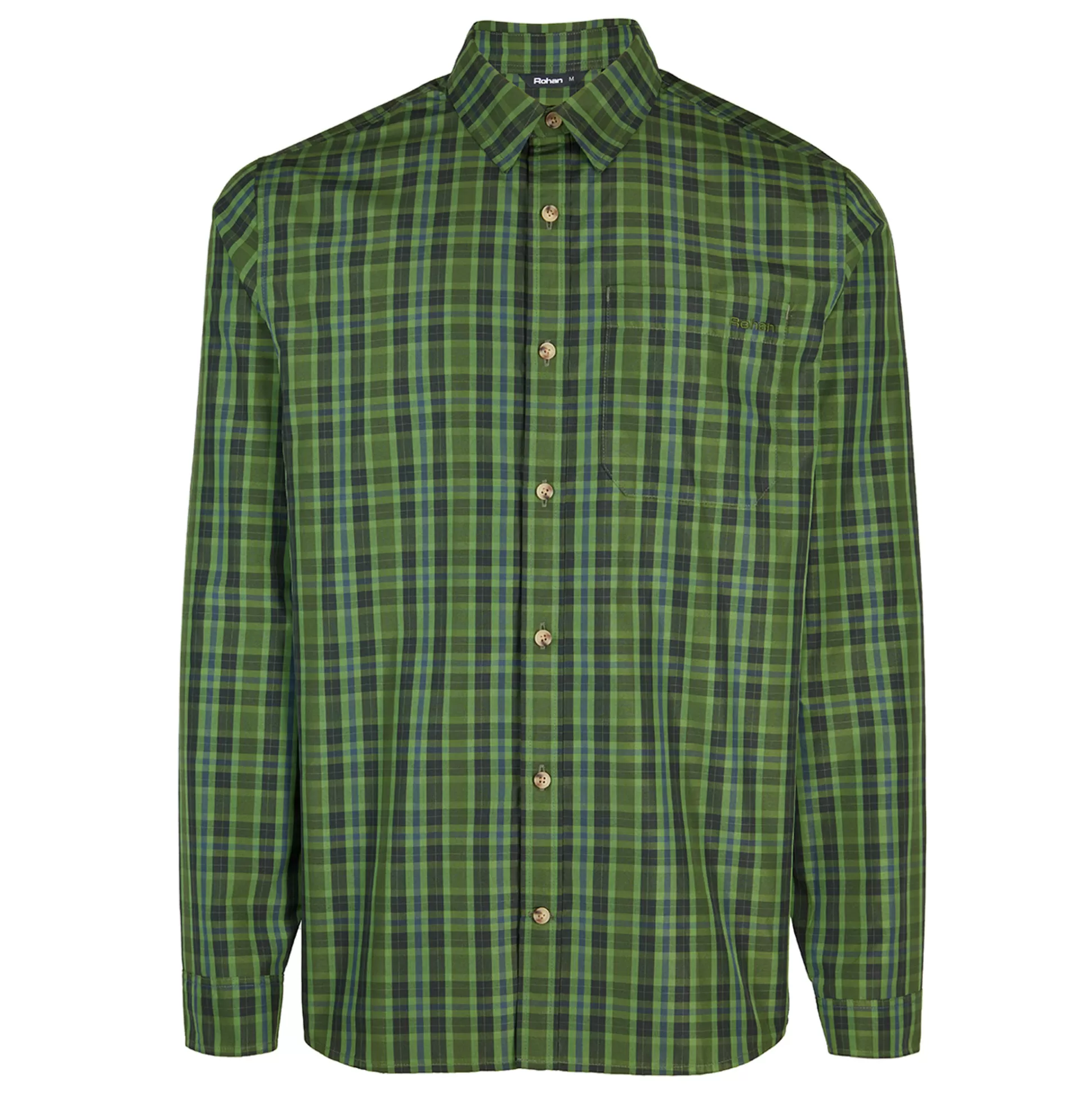 Discount Men'S Coast Long Sleeve Shirt Highland Green Check Men High Wicking