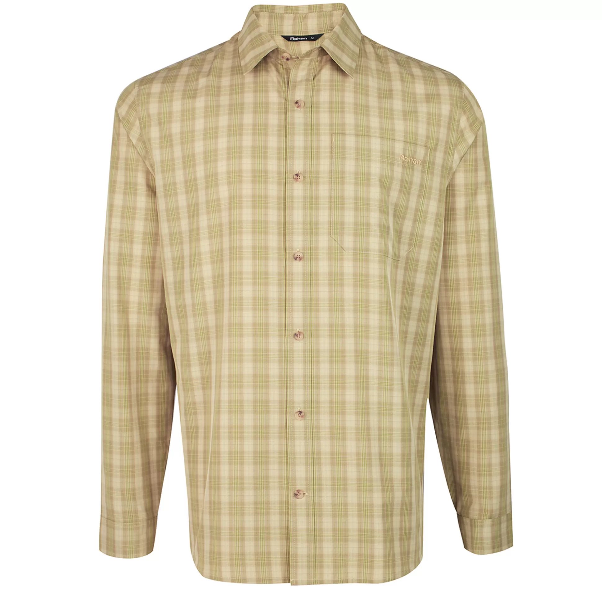 Flash Sale Men'S Coast Long Sleeve Shirt Stone/Citrus Check Men Shirts