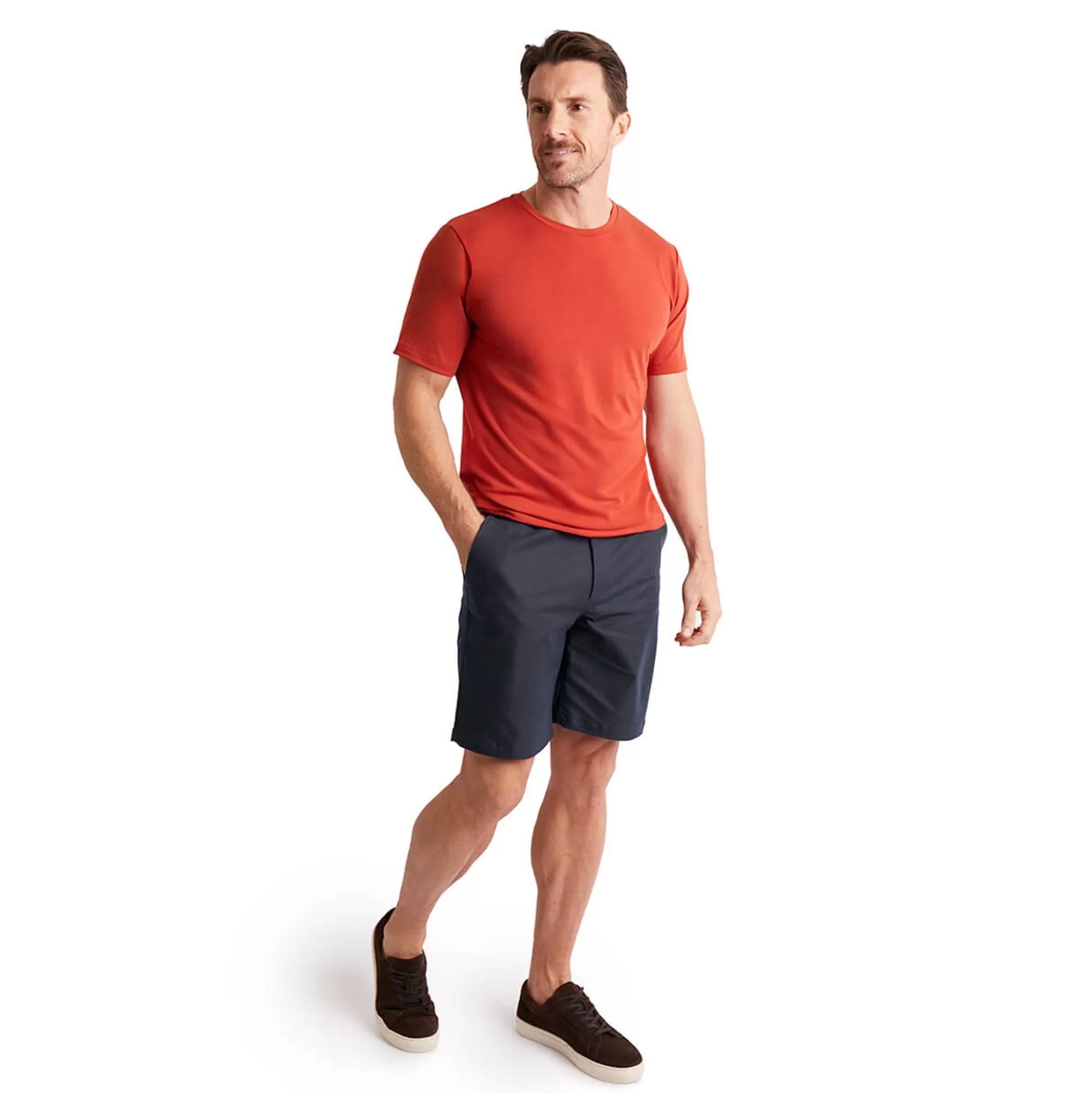 New Men'S District Chino Shorts True Navy Men Shorts