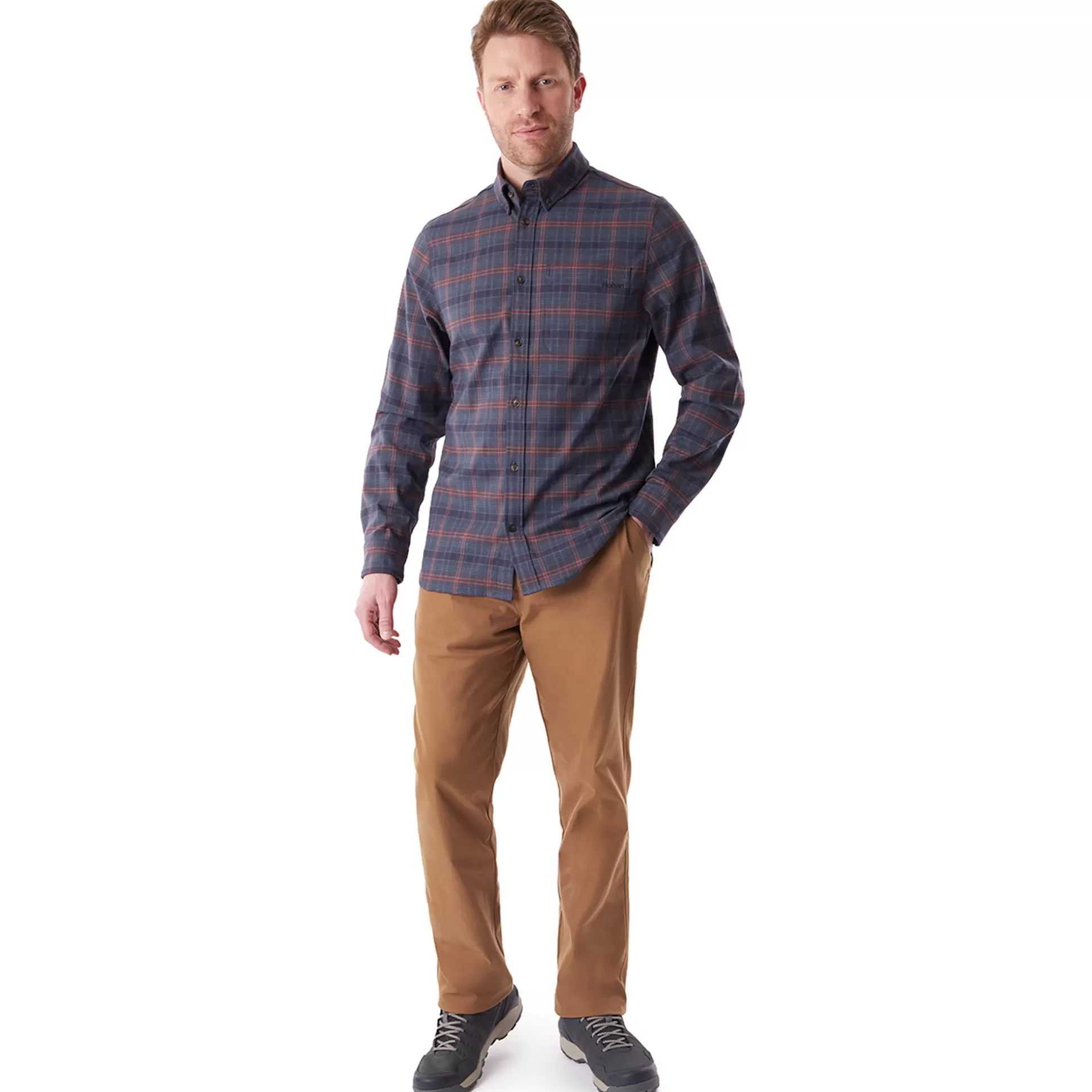 Discount Men'S Dry District Chinos Shale Brown Men Trousers