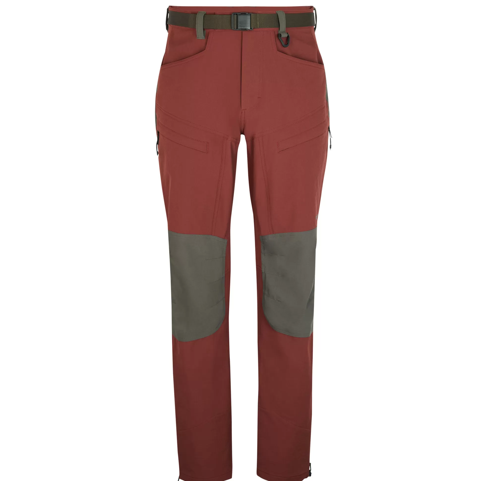 Shop Men'S Fjell Trousers Earth Red/Dark Olive Brown Men Trousers