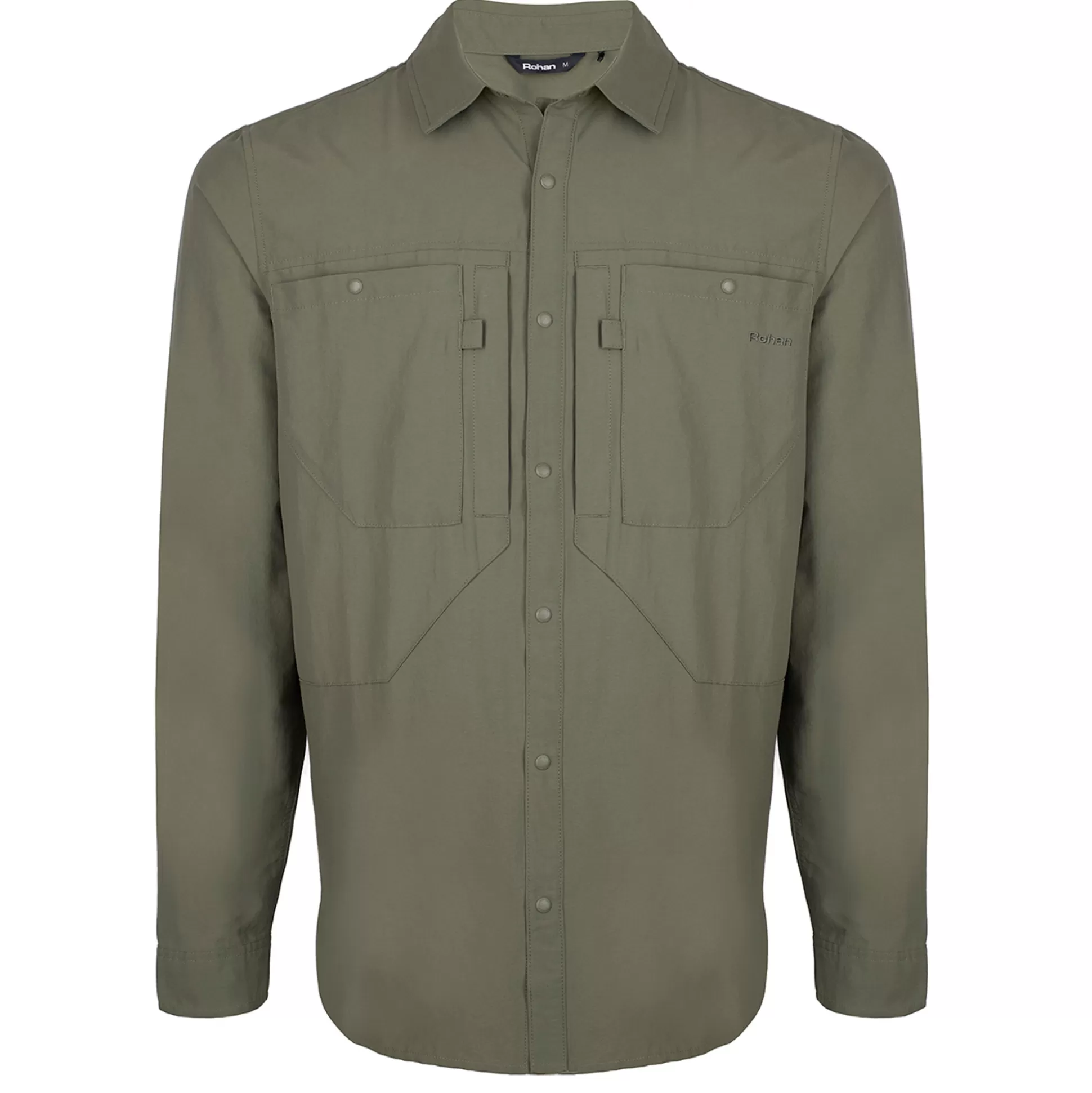 Fashion Men'S Frontier Long Sleeve Shirt District Green Men Shirts