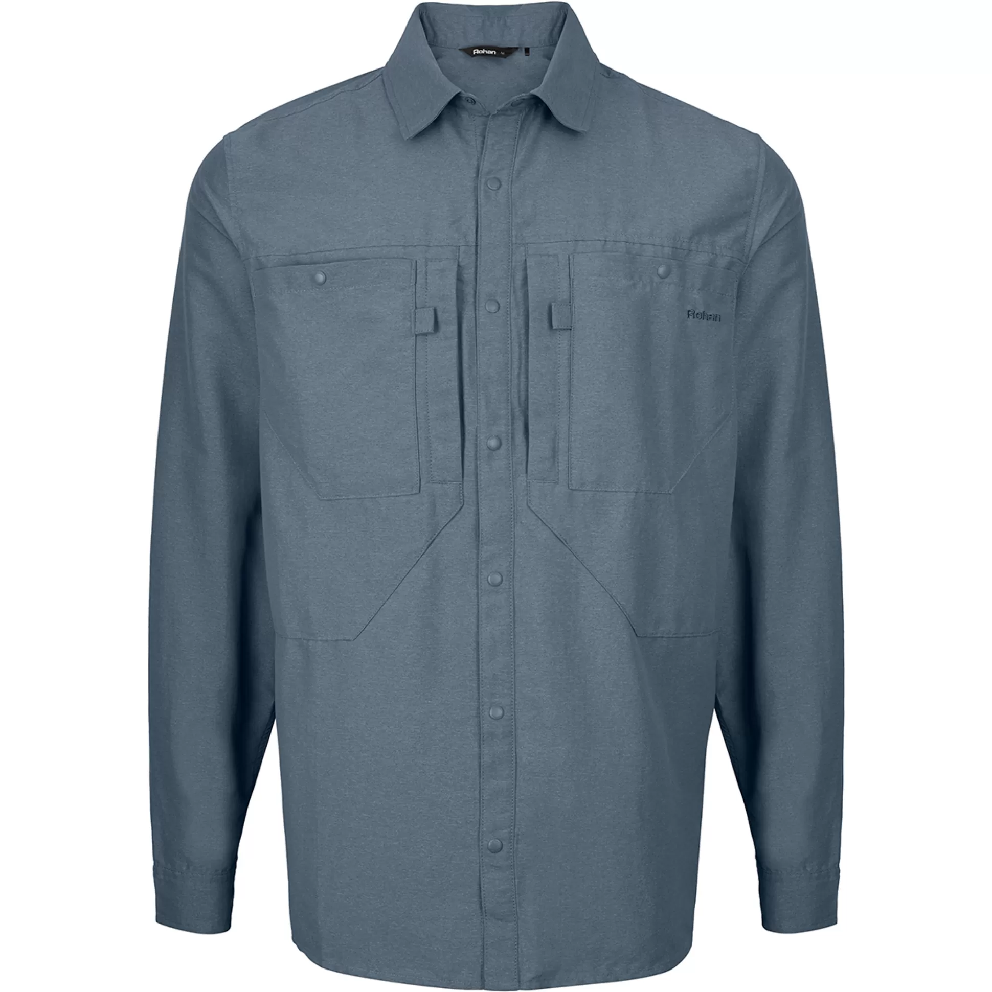 Sale Men'S Frontier Long Sleeve Shirt Slate Grey Marl Men Shirts