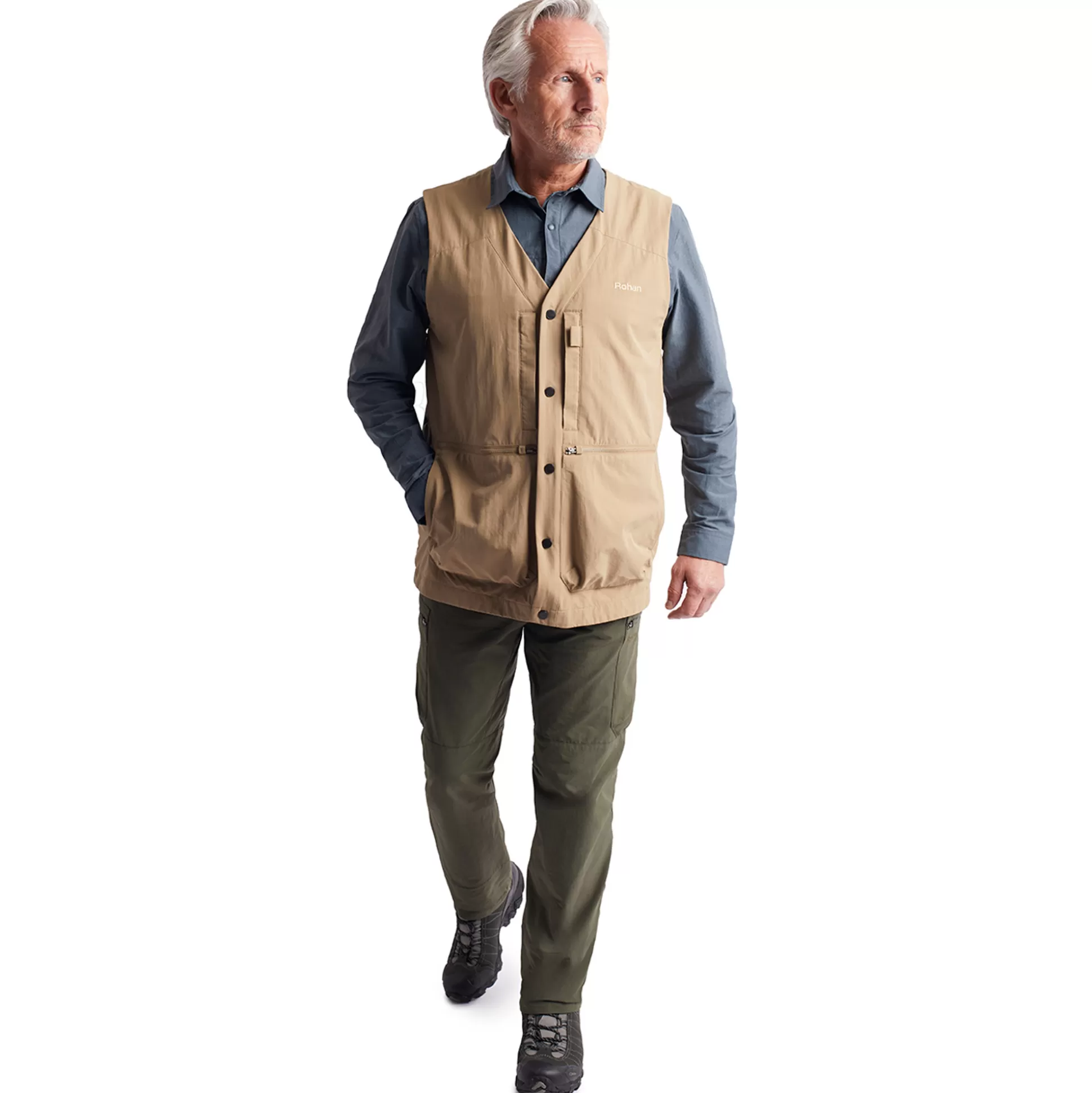 Cheap Men'S Frontier Vest Stone Men Jackets & Coats