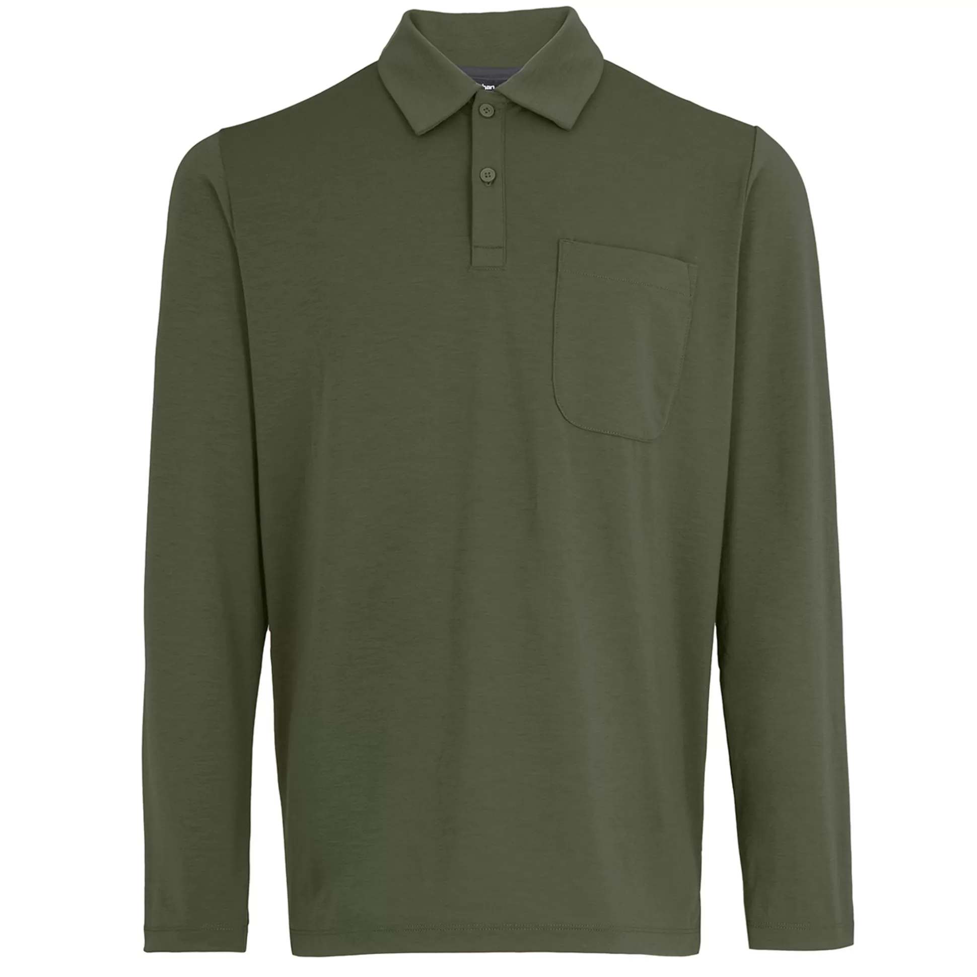 Discount Men'S Global Long Sleeve Polo Conifer Green Men T-Shirts & Tops