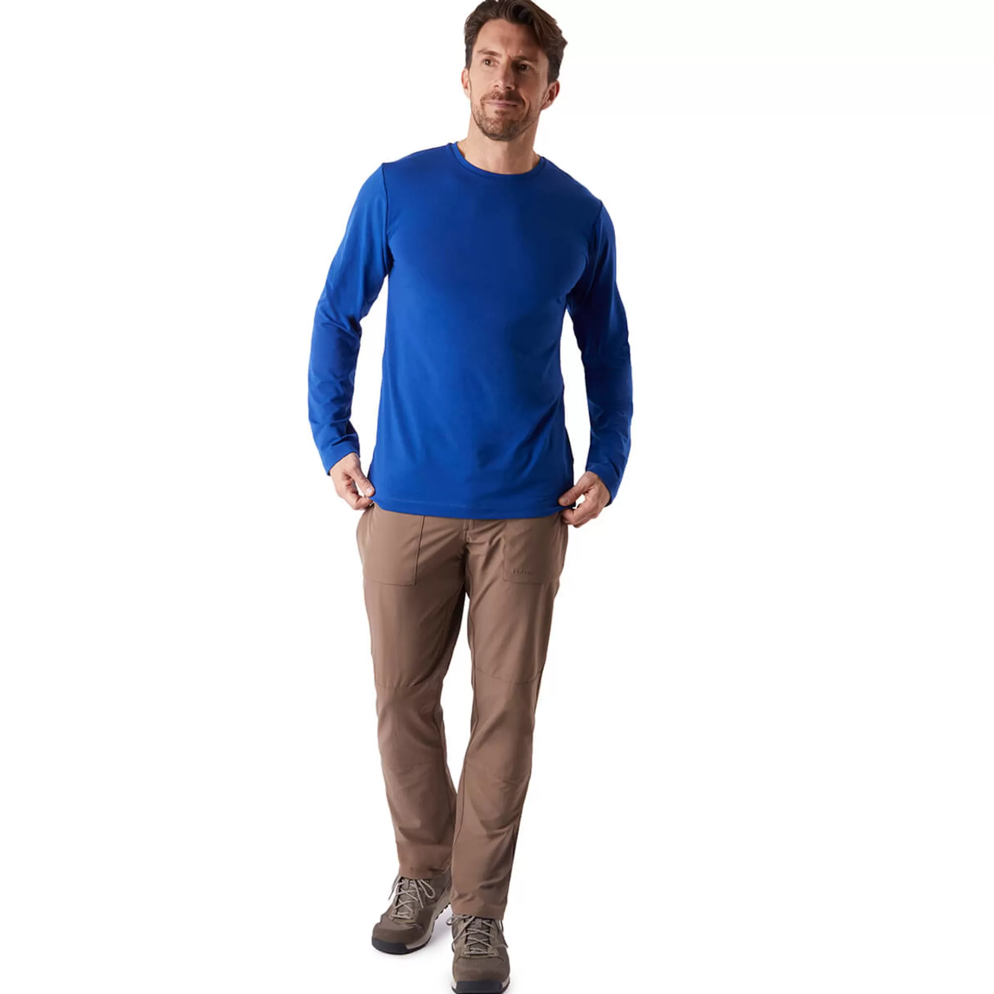 Sale Men'S Global Long Sleeve T Ridge Blue Men T-Shirts & Tops