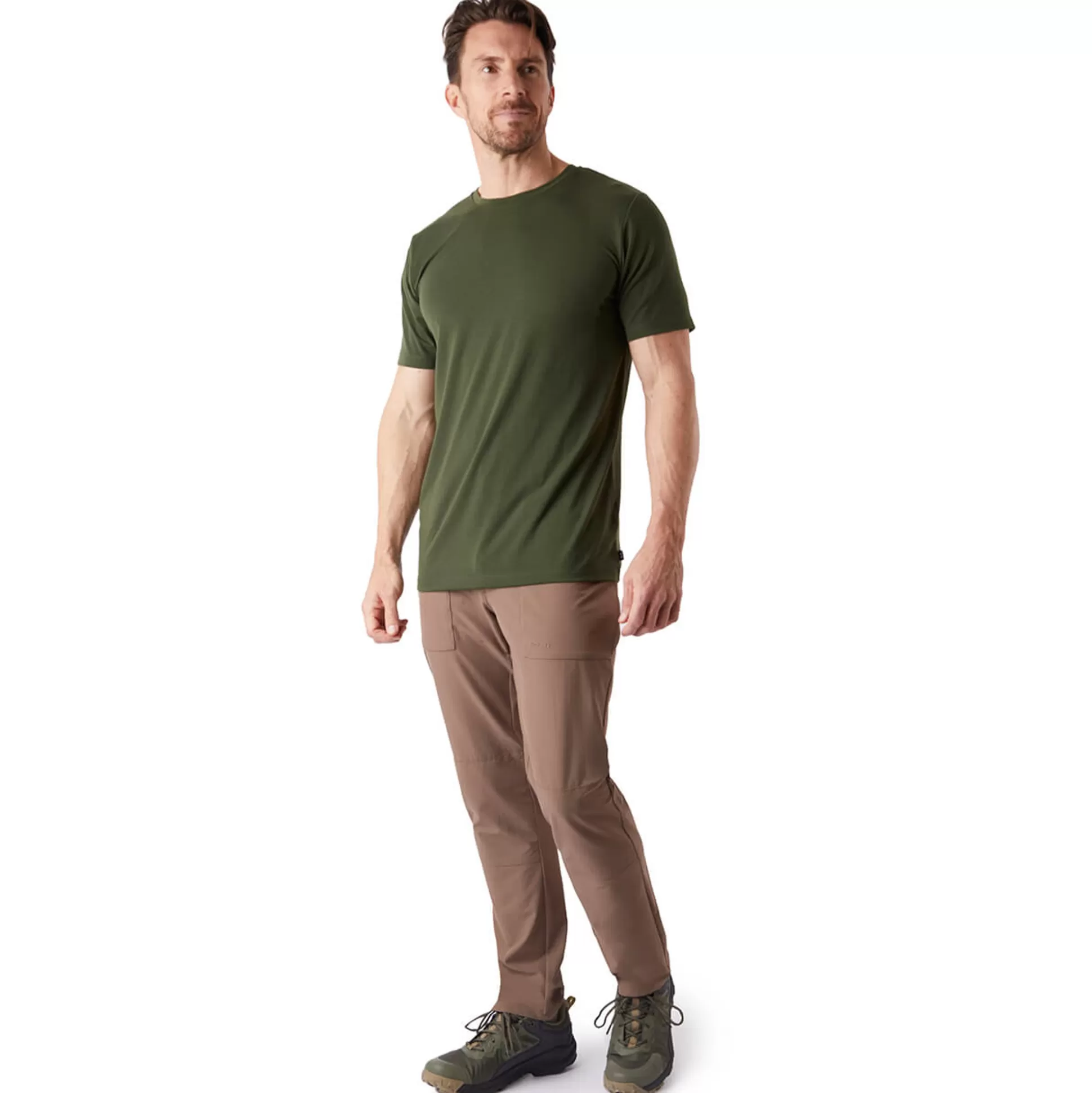 Best Sale Men'S Global Short Sleeve T-Shirt Conifer Green Men T-Shirts & Tops