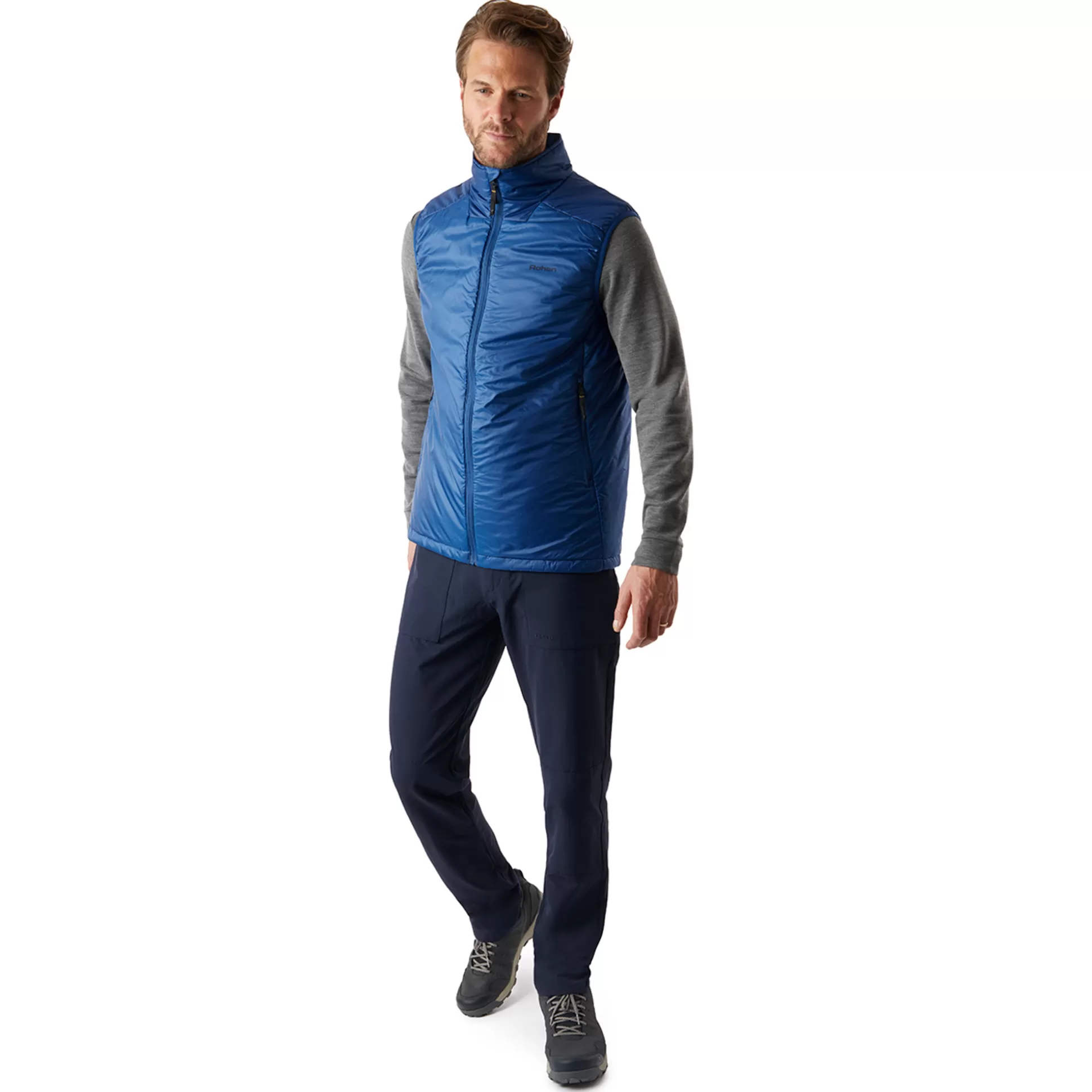 Shop Men'S Helios Vest Stratus Blue Men Jackets & Coats