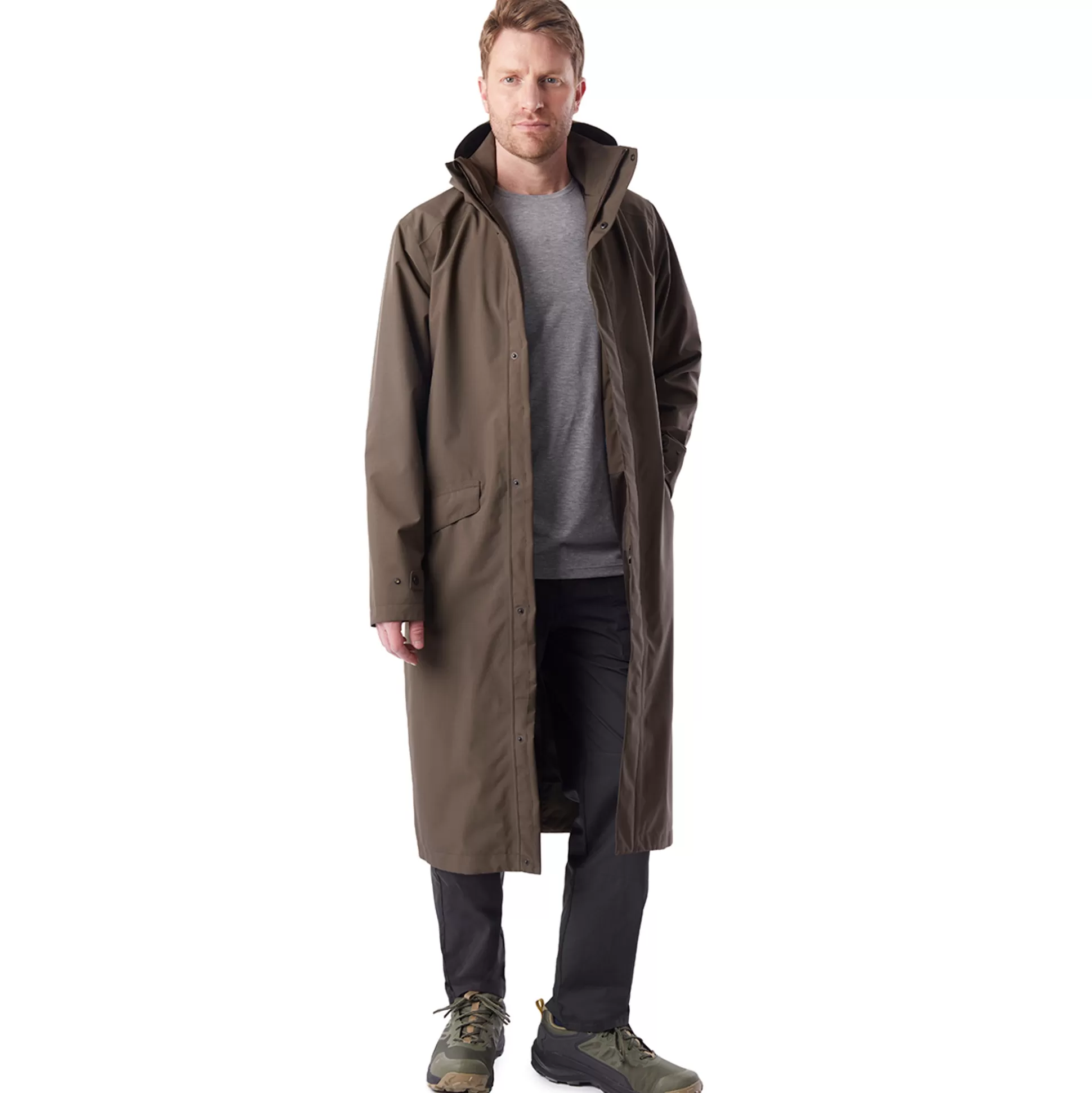 Best Men'S Hyde Waterproof Mac Dark Olive Brown Men Waterproofs