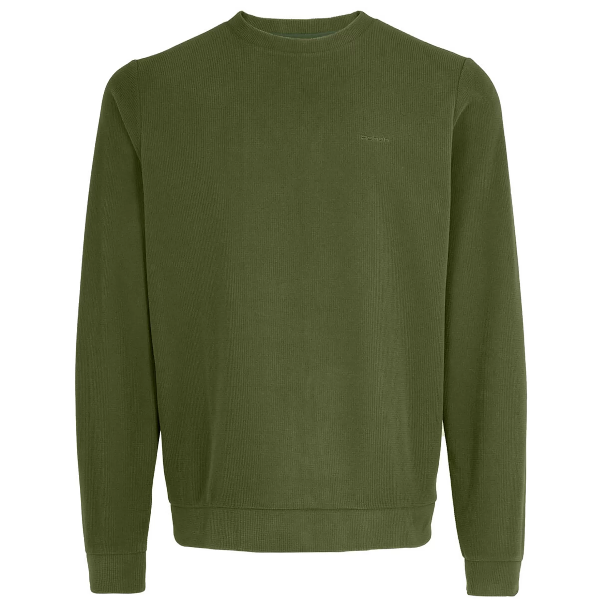 Best Sale Men'S Microgrid Crew Conifer Green Men Fleece & Mid Layers