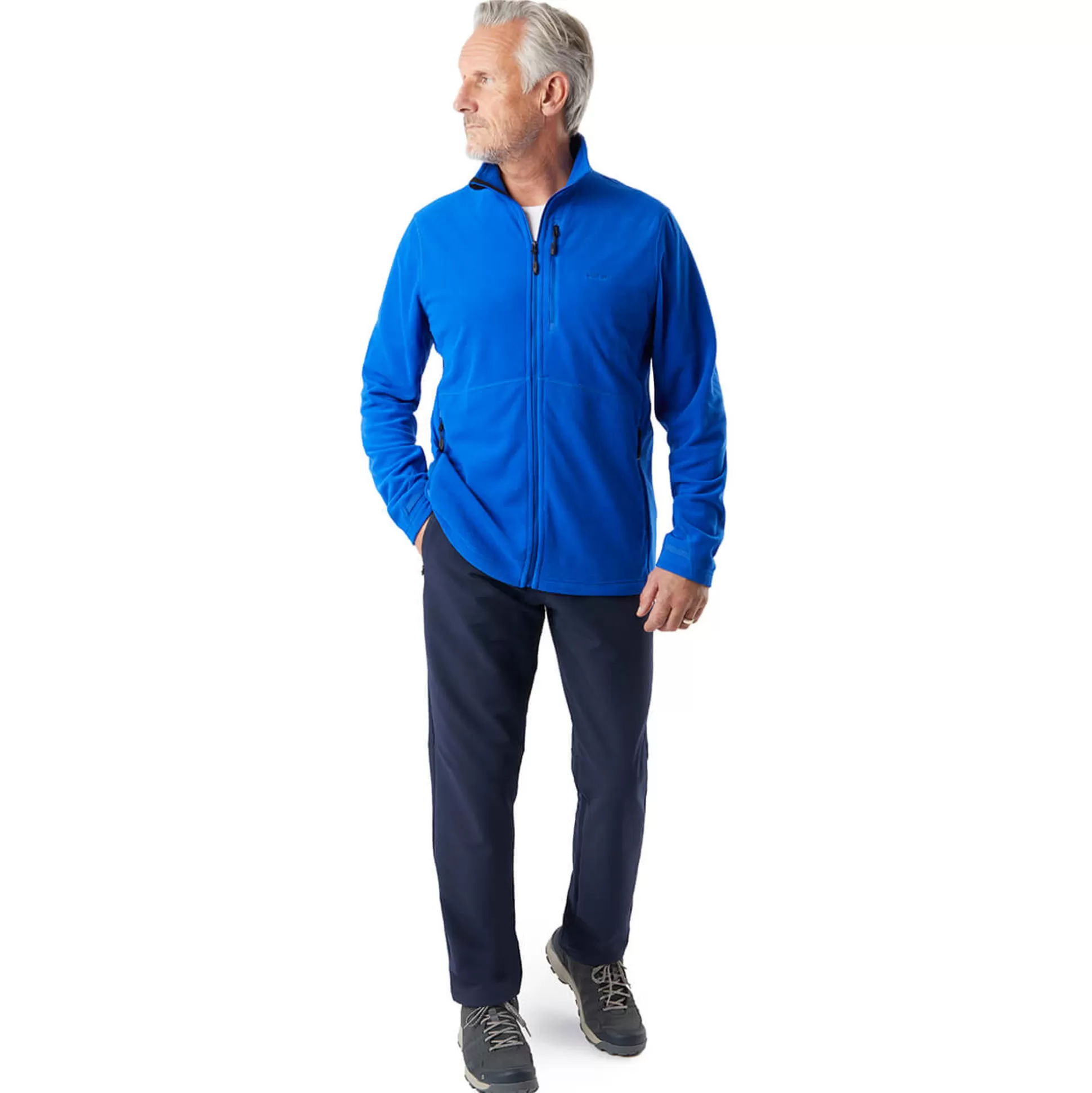 Sale Men'S Microgrid Fleece Jacket Ridge Blue Men Fleece & Mid Layers