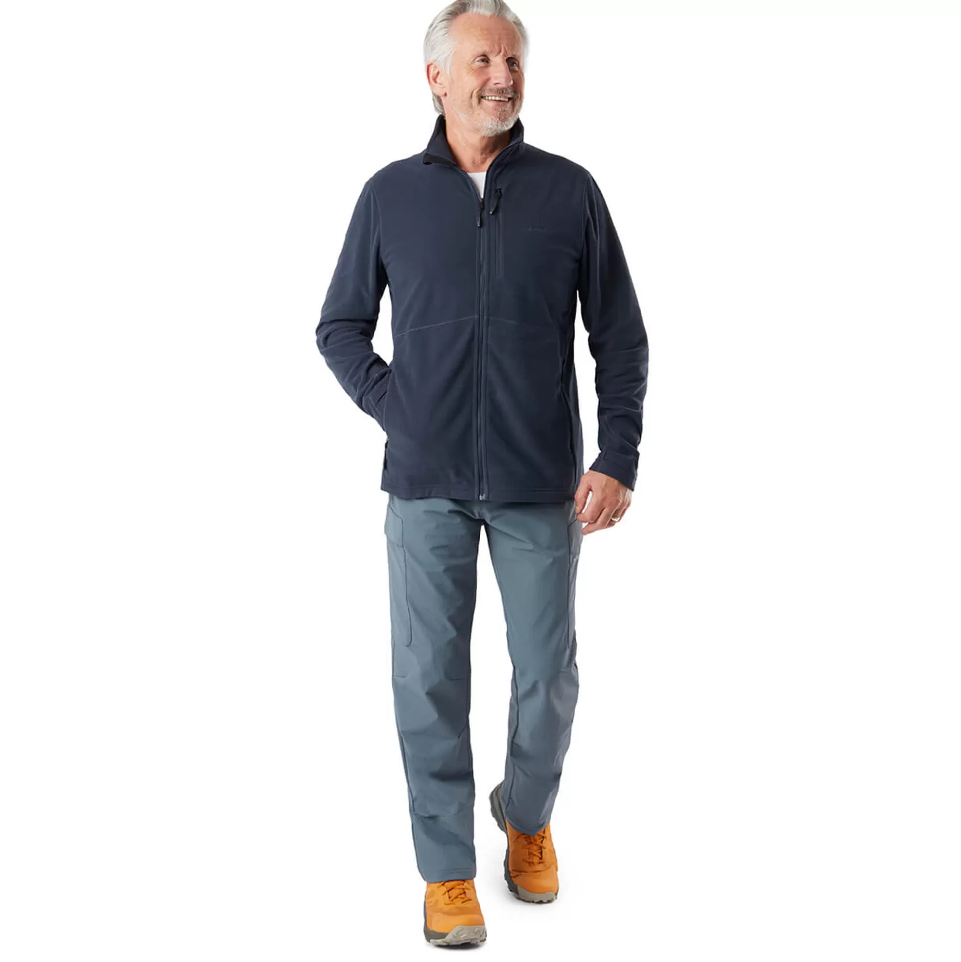 Store Men'S Microgrid Fleece Jacket True Navy Men Fleece & Mid Layers