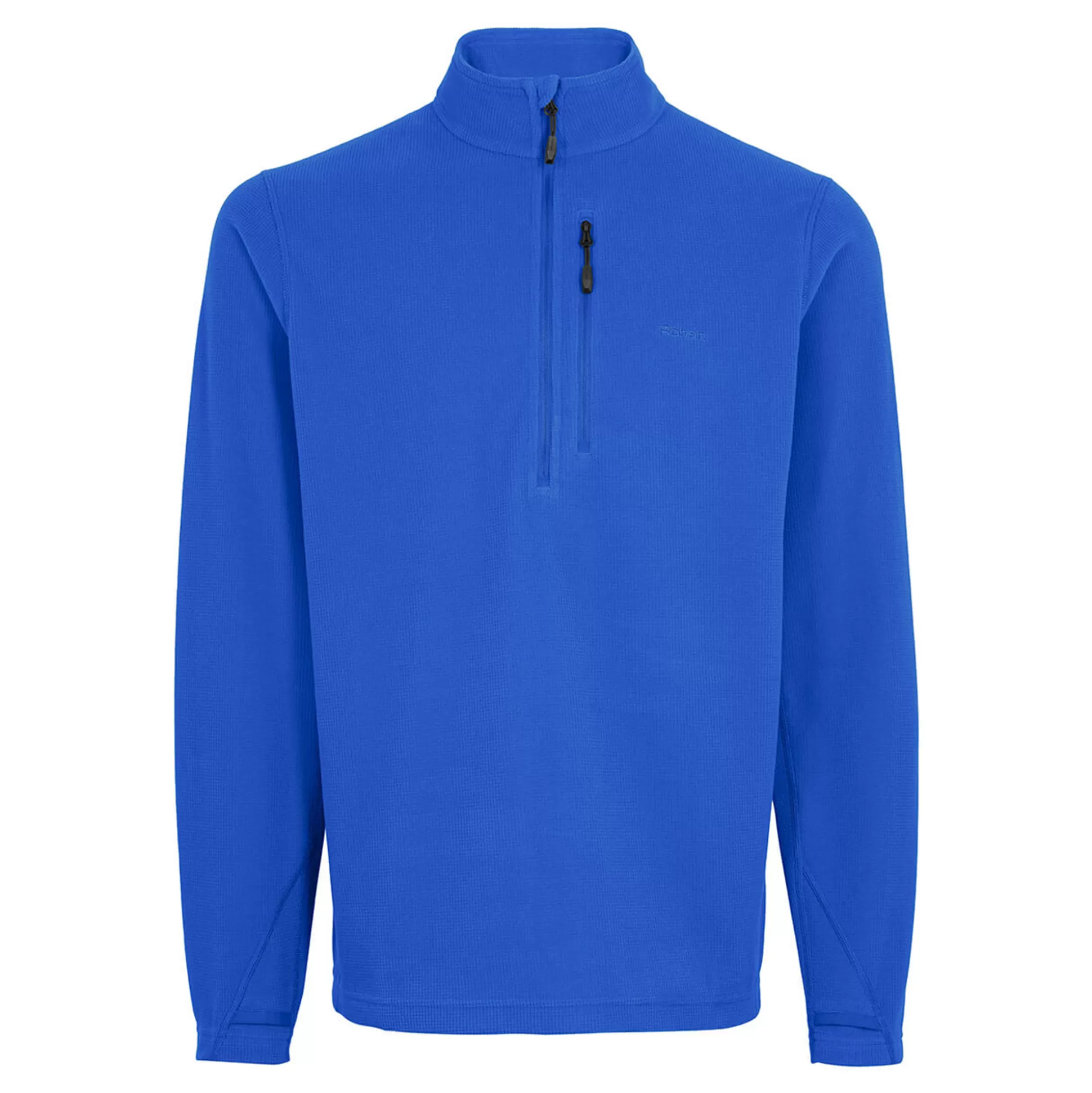 Store Men'S Microgrid Zip Neck Top Ridge Blue Men Fleece & Mid Layers