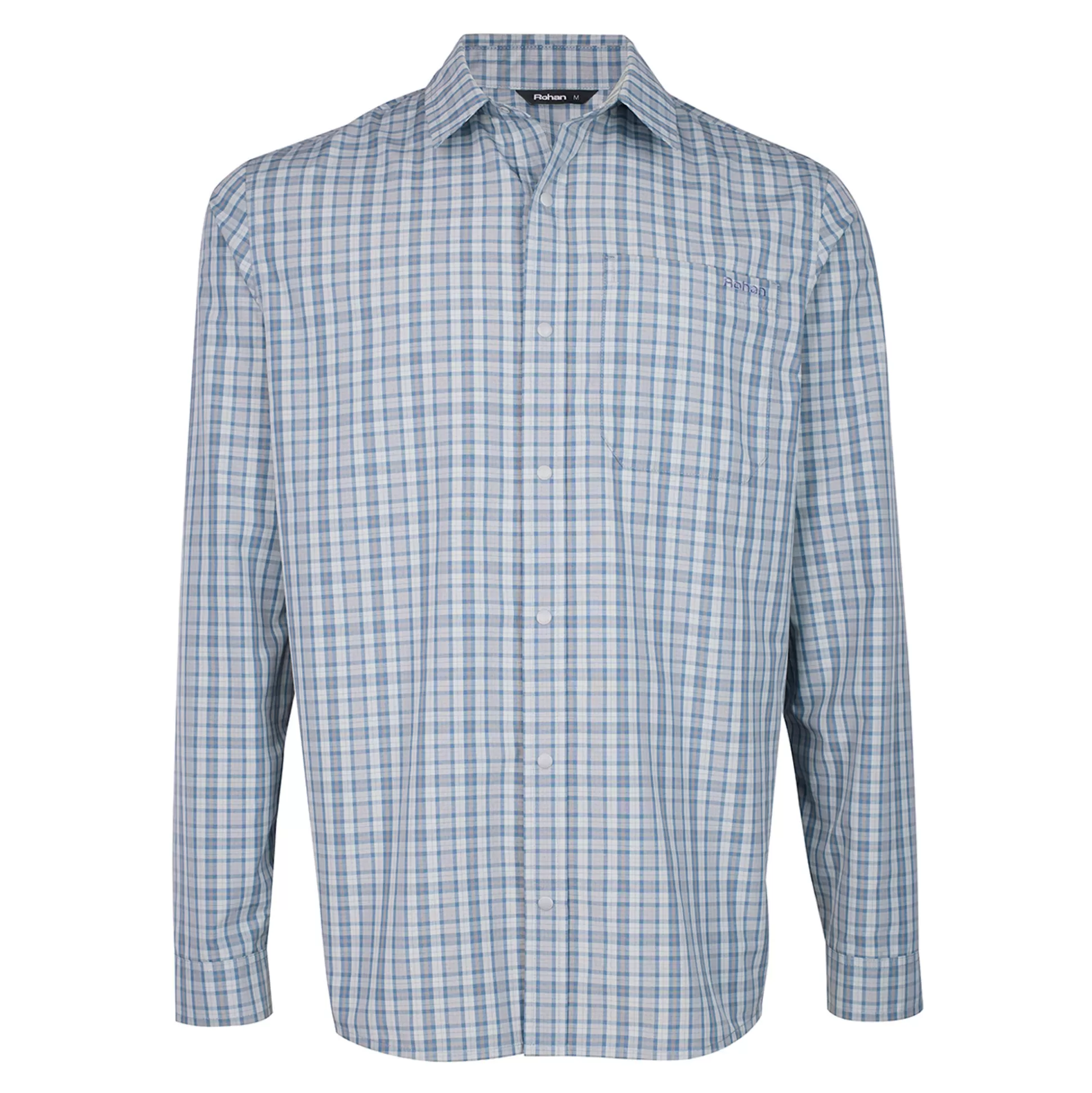 Best Men'S Portreath Long Sleeve Shirt Shadow Blue Check Men Shirts