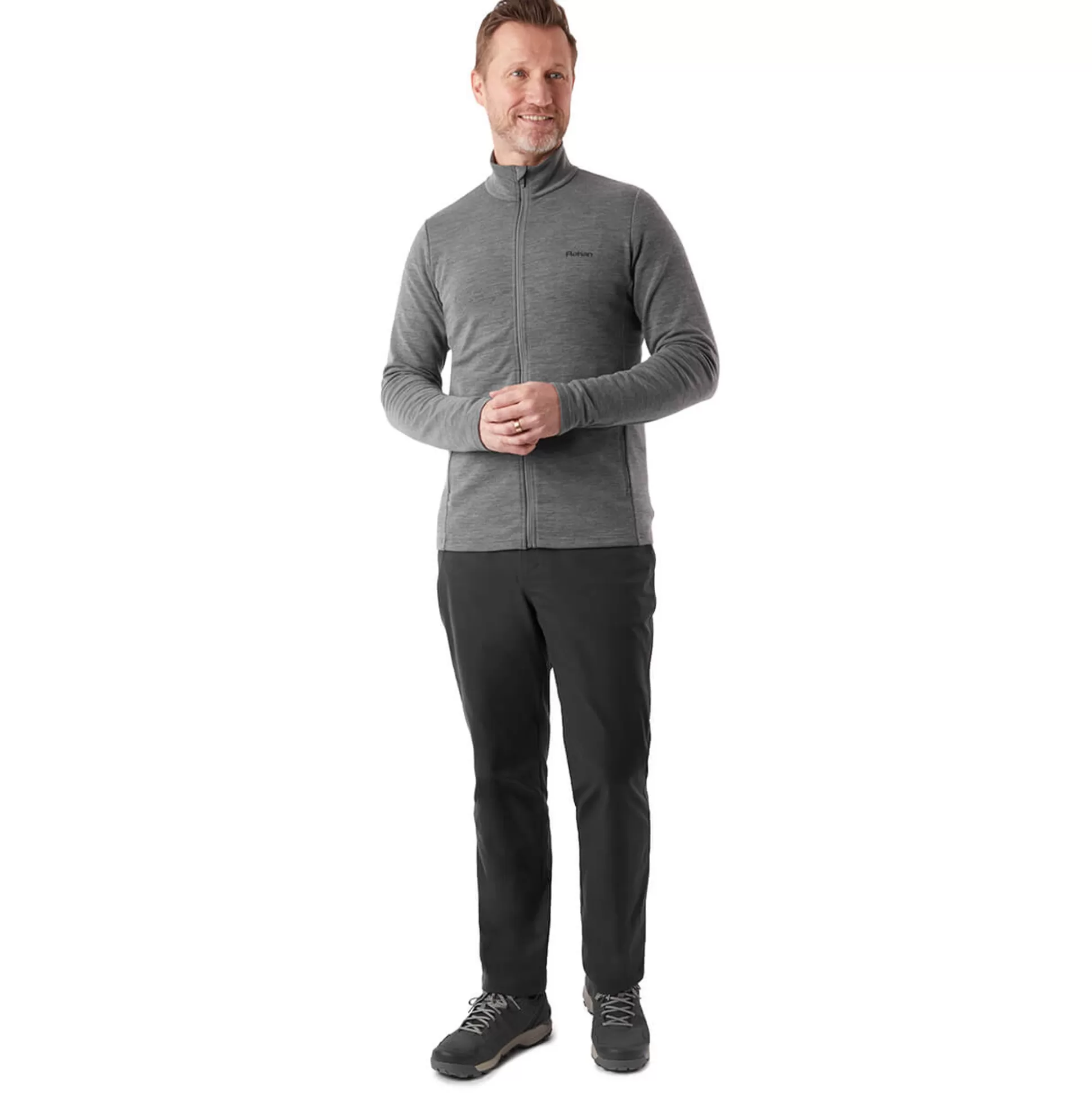 Outlet Men'S Radiant Merino Jacket Dark Grey Marl Men Fleece & Mid Layers