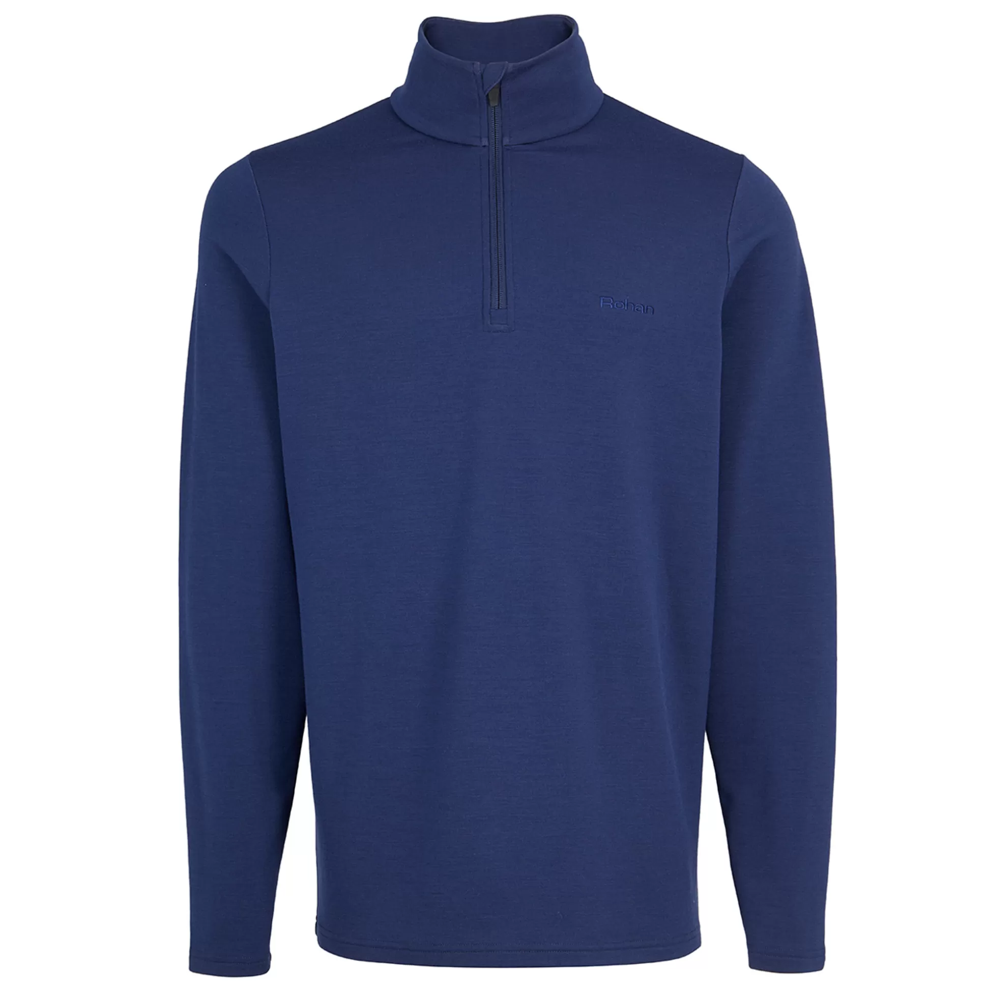 Fashion Men'S Radiant Merino Zip Neck Top Nautical Blue Men Fleece & Mid Layers