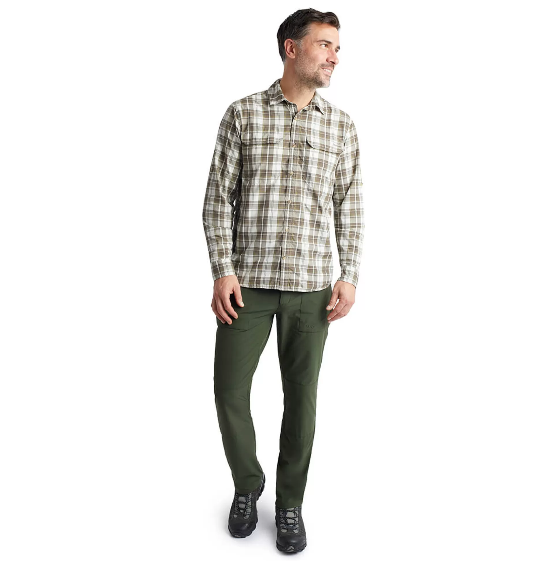 Fashion Men'S Stretch Bags Trousers Conifer Green Men Trousers