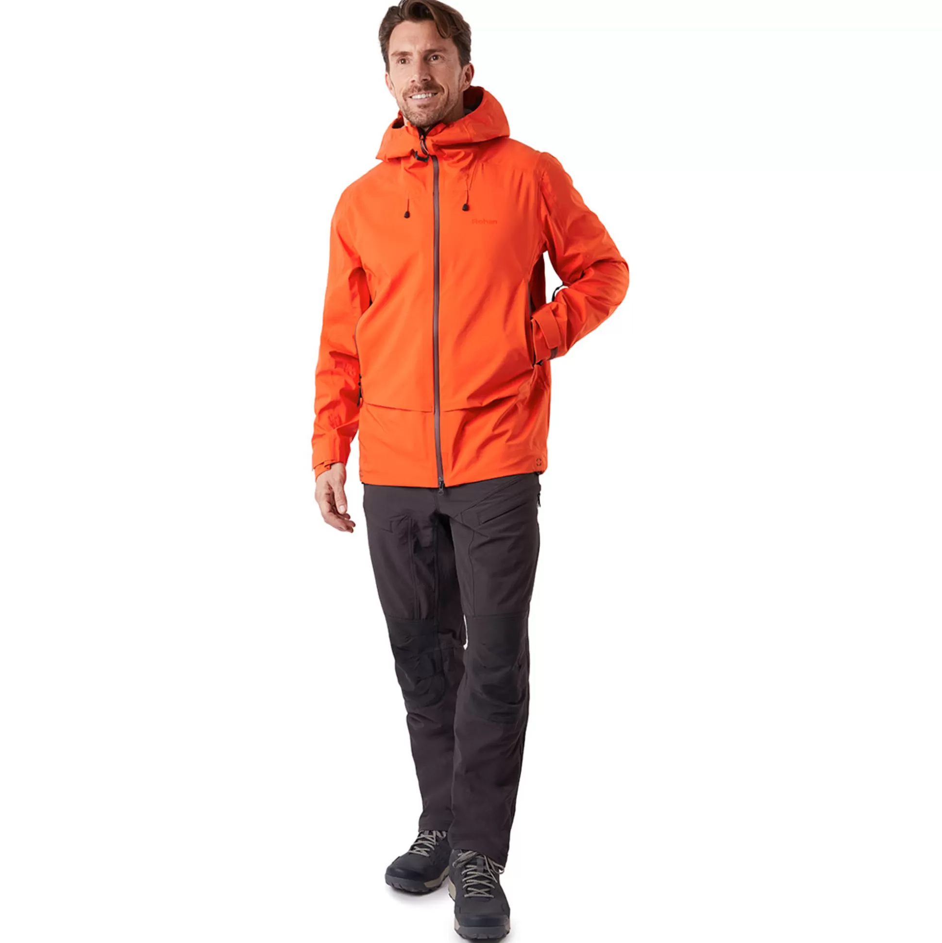 Fashion Men'S Ventus Waterproof Jacket Solar Orange Men Waterproofs