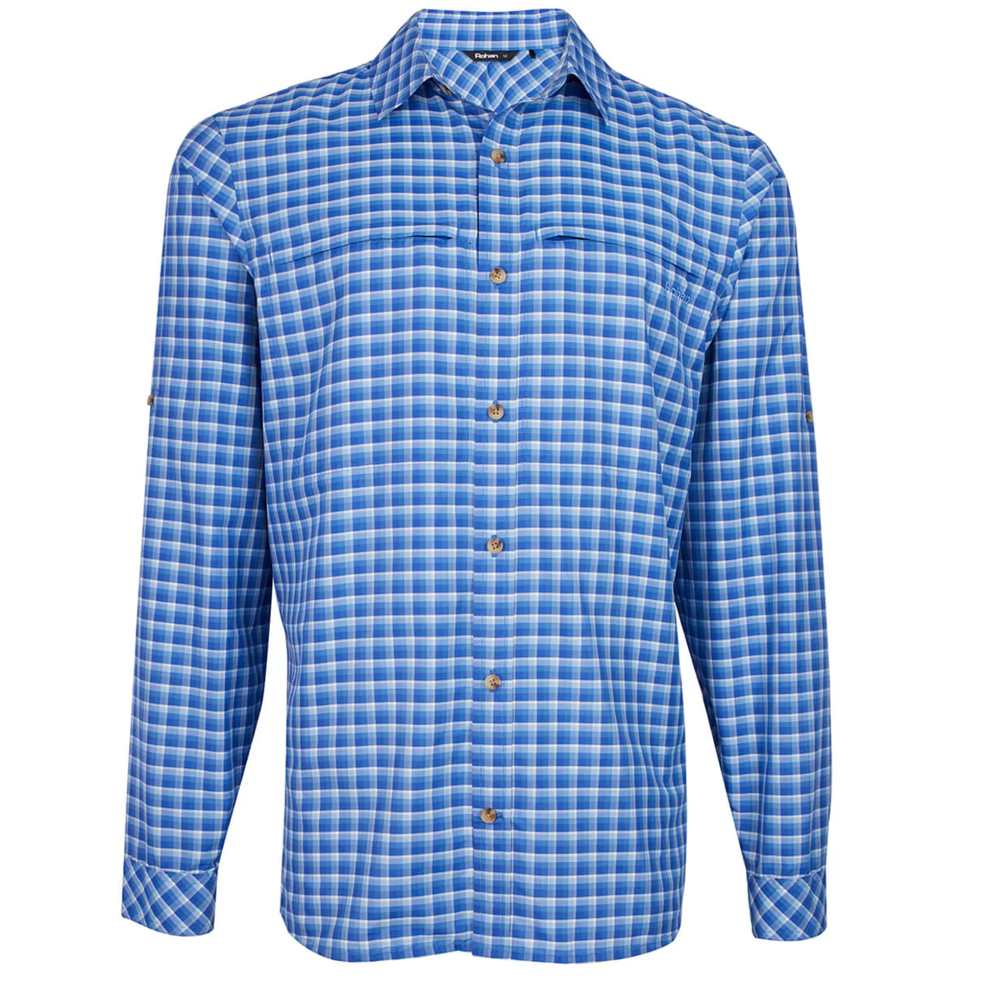 Store Men'S Zenith Long Sleeve Shirt Ridge Blue Check Men Shirts