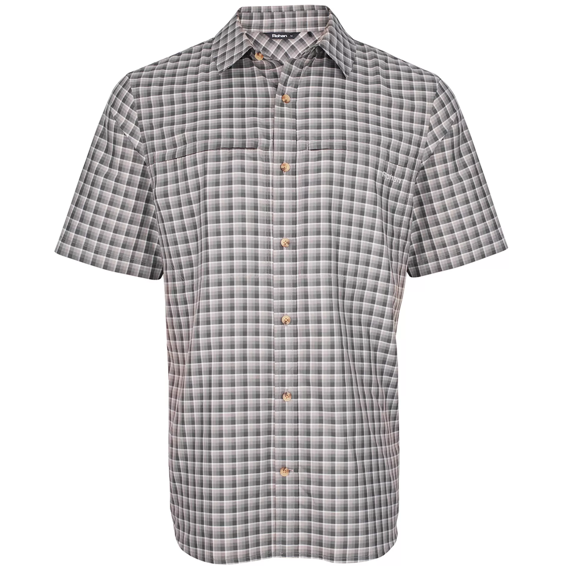 Fashion Men'S Zenith Short Sleeve Shirt Carbon Check Men Shirts