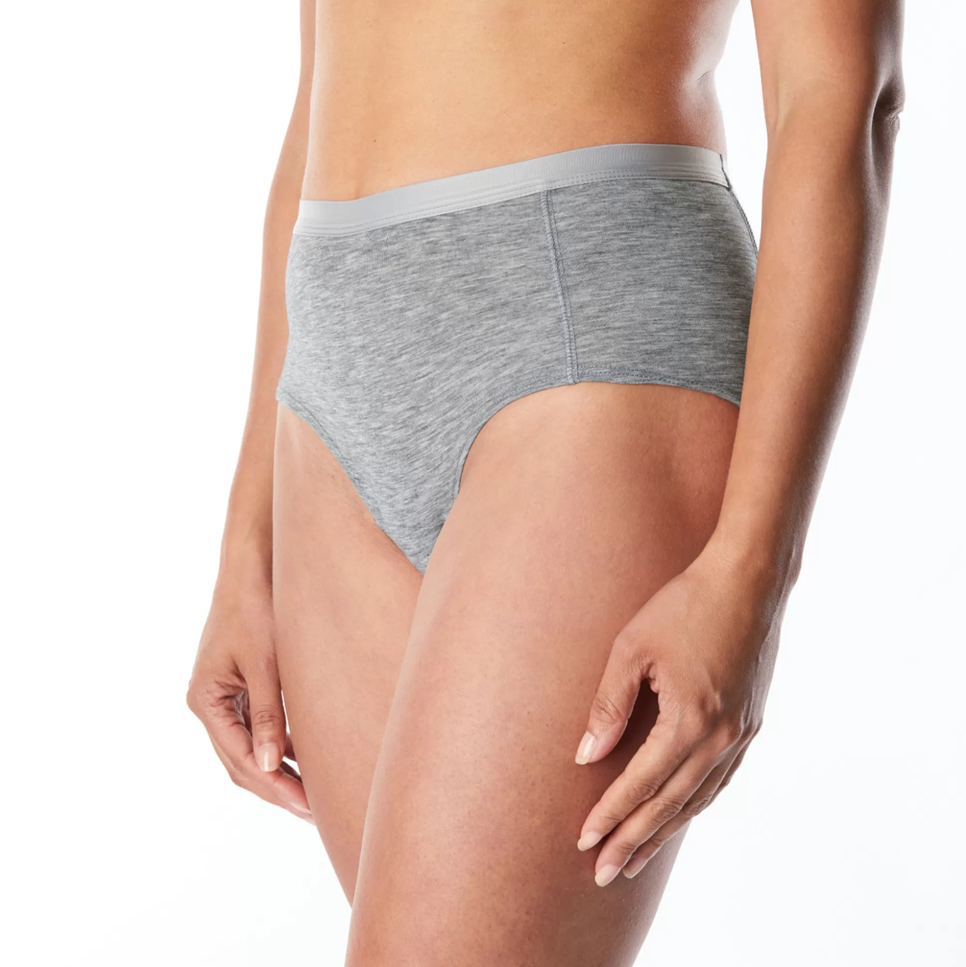 Store Women'S Aether Knickers Mid Grey Marl Women Underwear & Base Layers