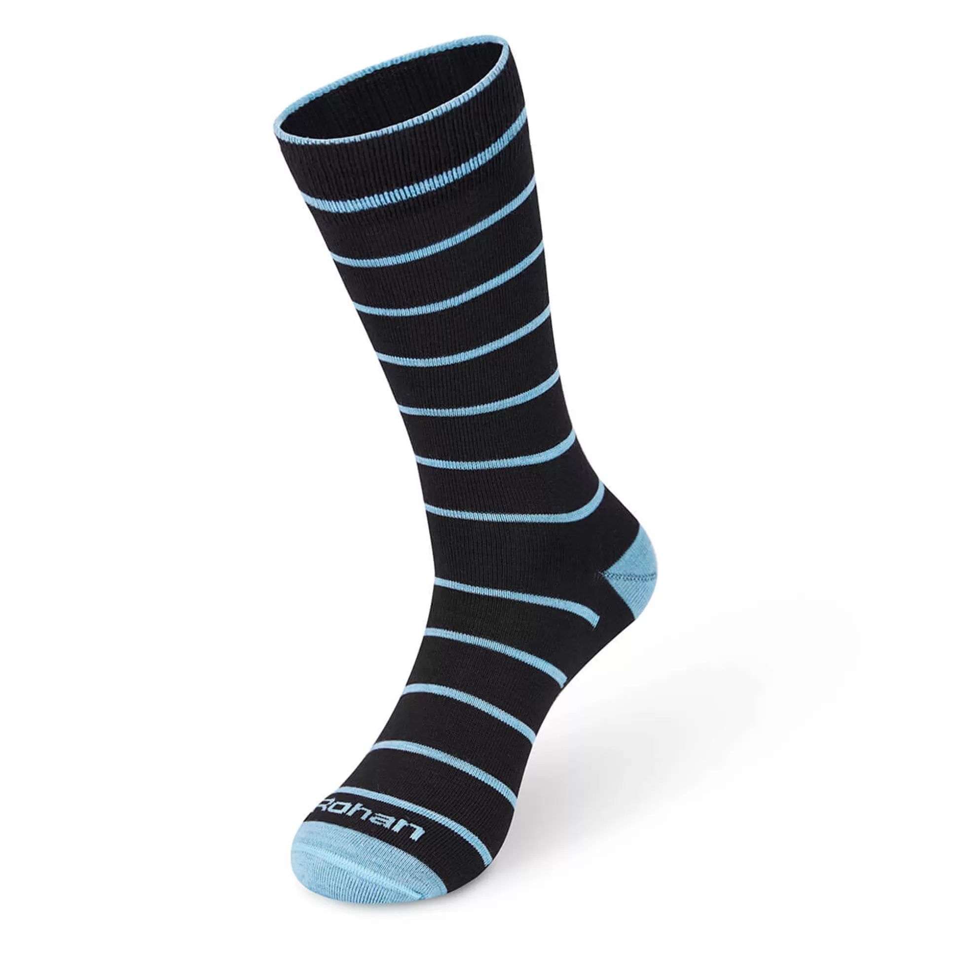 Fashion Women'S Alltime Socks Black/Teal Stripe Women Walking Socks