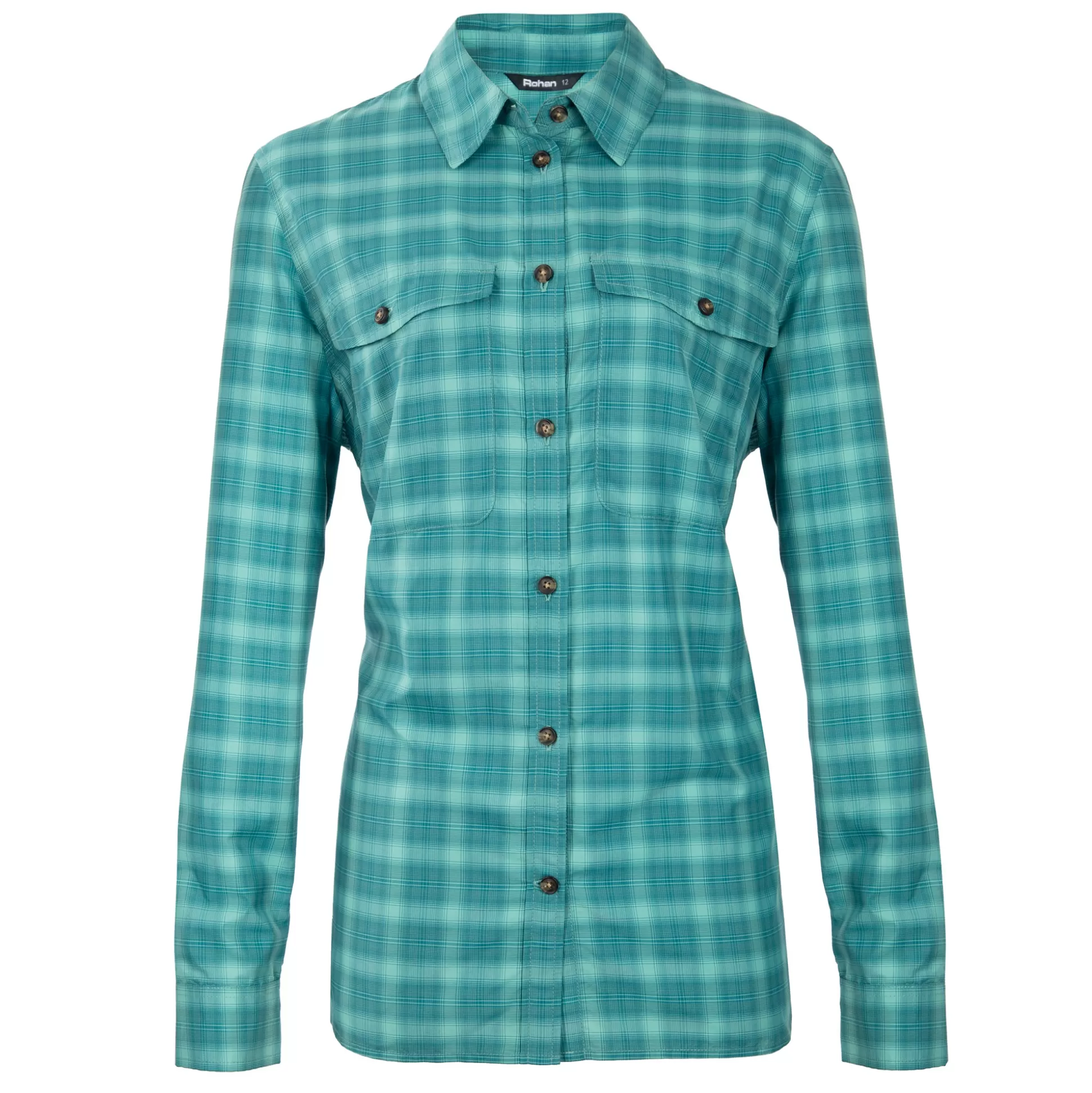 Discount Women'S Bay Long Sleeve Shirt Glacier Green Check Men Insect Repellent