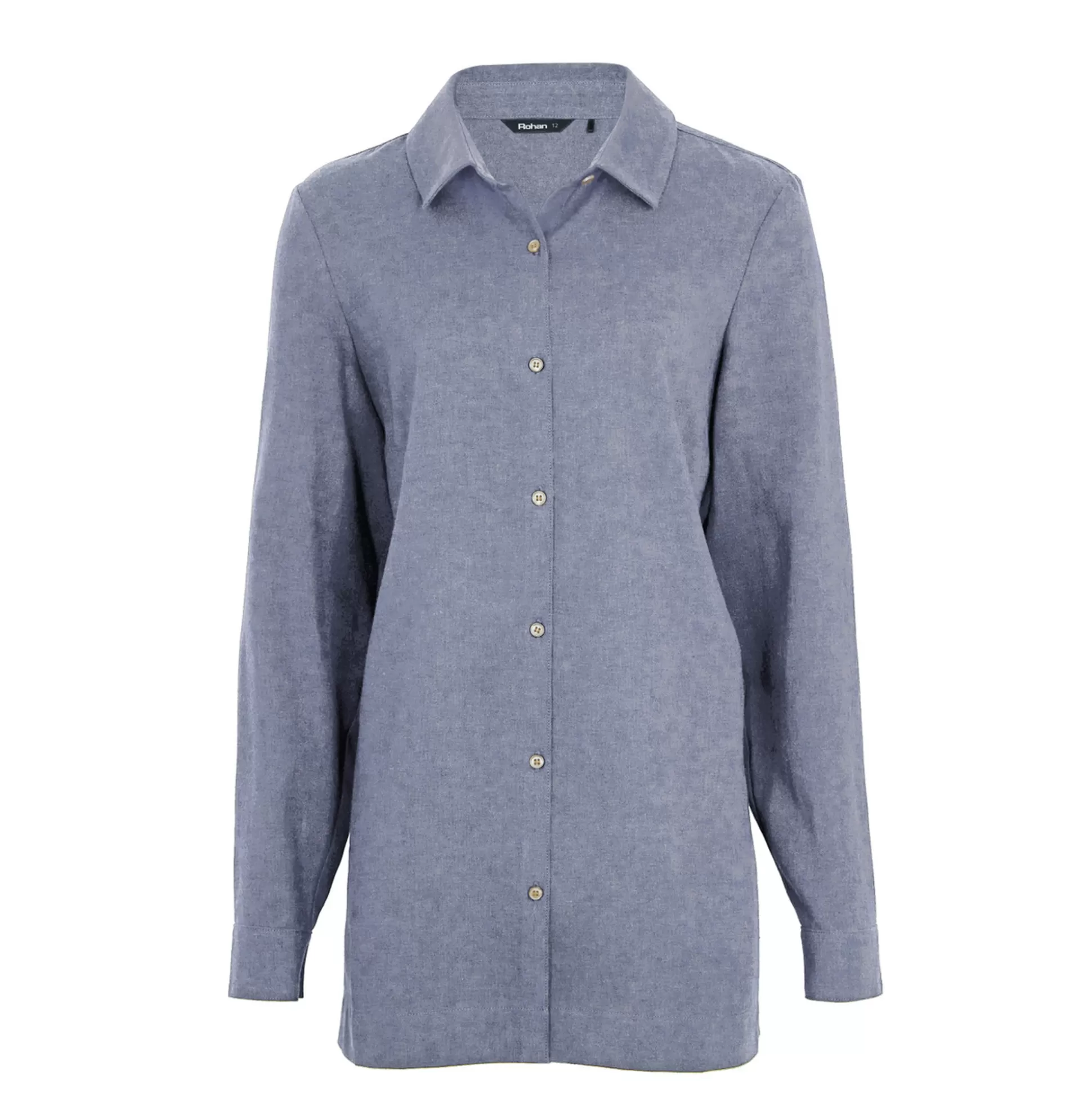 Clearance Women'S Brisa Linen Long Sleeve Shirt Ocean Blue Women Shirts