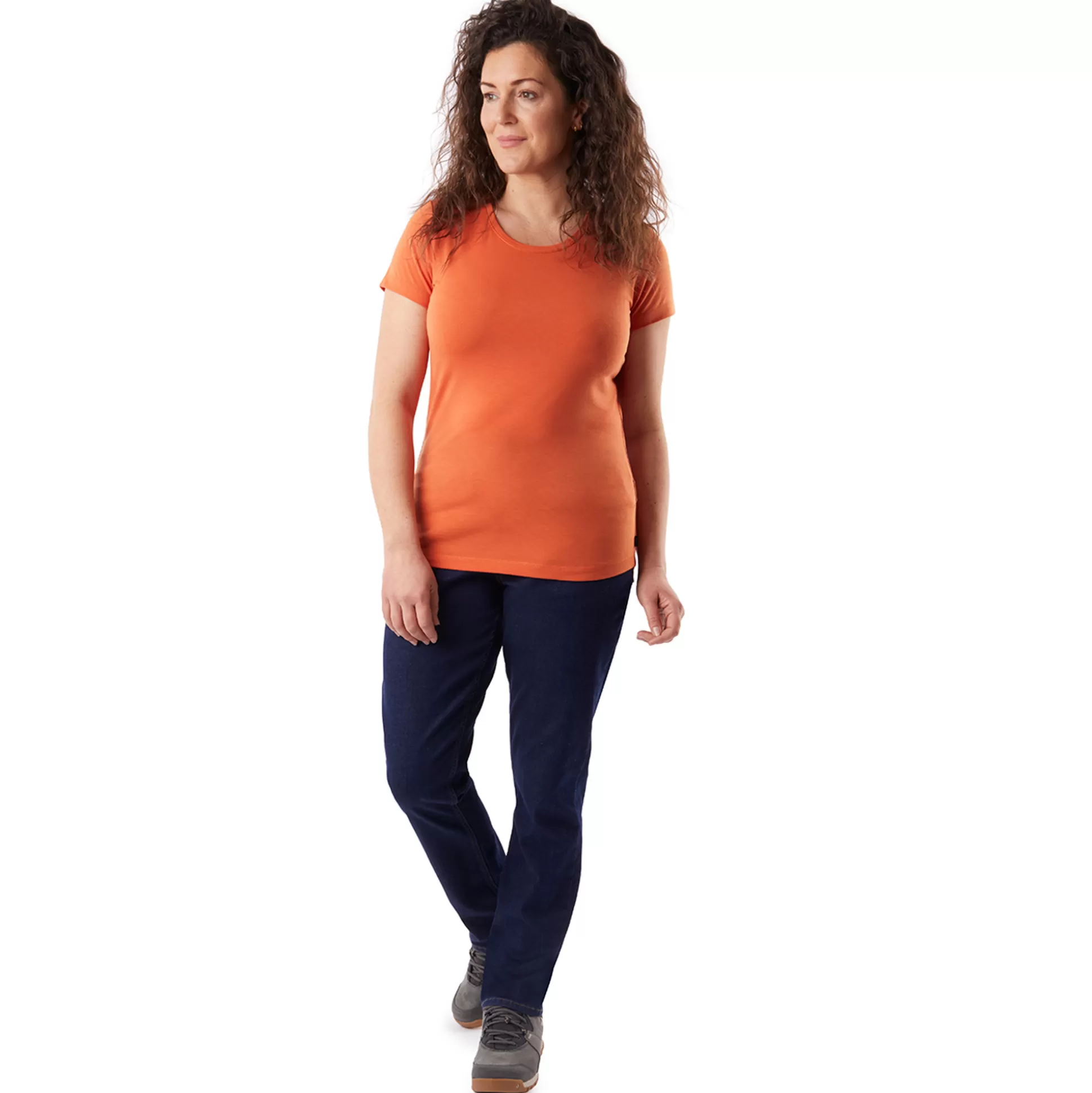 Outlet Women'S Global Short Sleeve T Dusk Orange Women T-Shirts & Tops