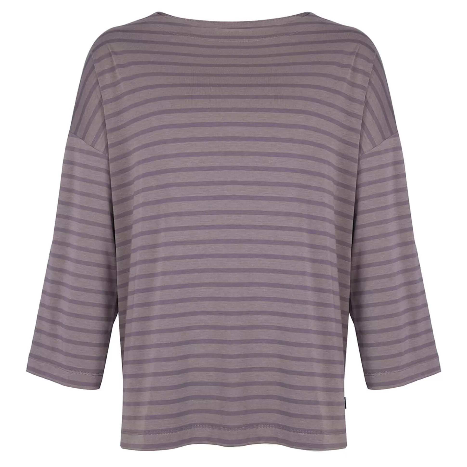 Online Women'S Harbour Sleeve Top Mauve Grey Marl Stripe Women T-Shirts & Tops