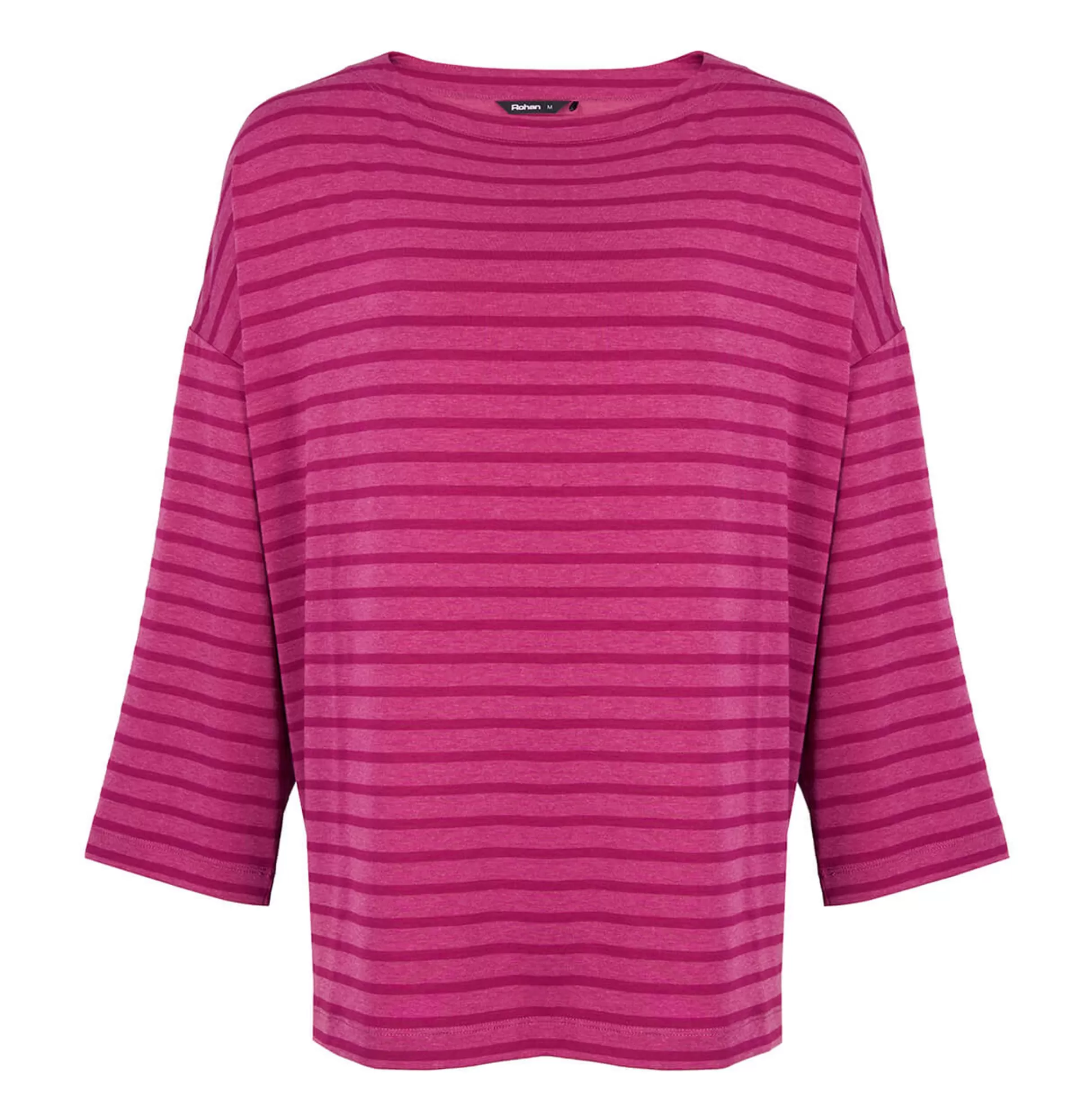 Shop Women'S Harbour Sleeve Top Raspberry Pink Marl Stripe Women T-Shirts & Tops