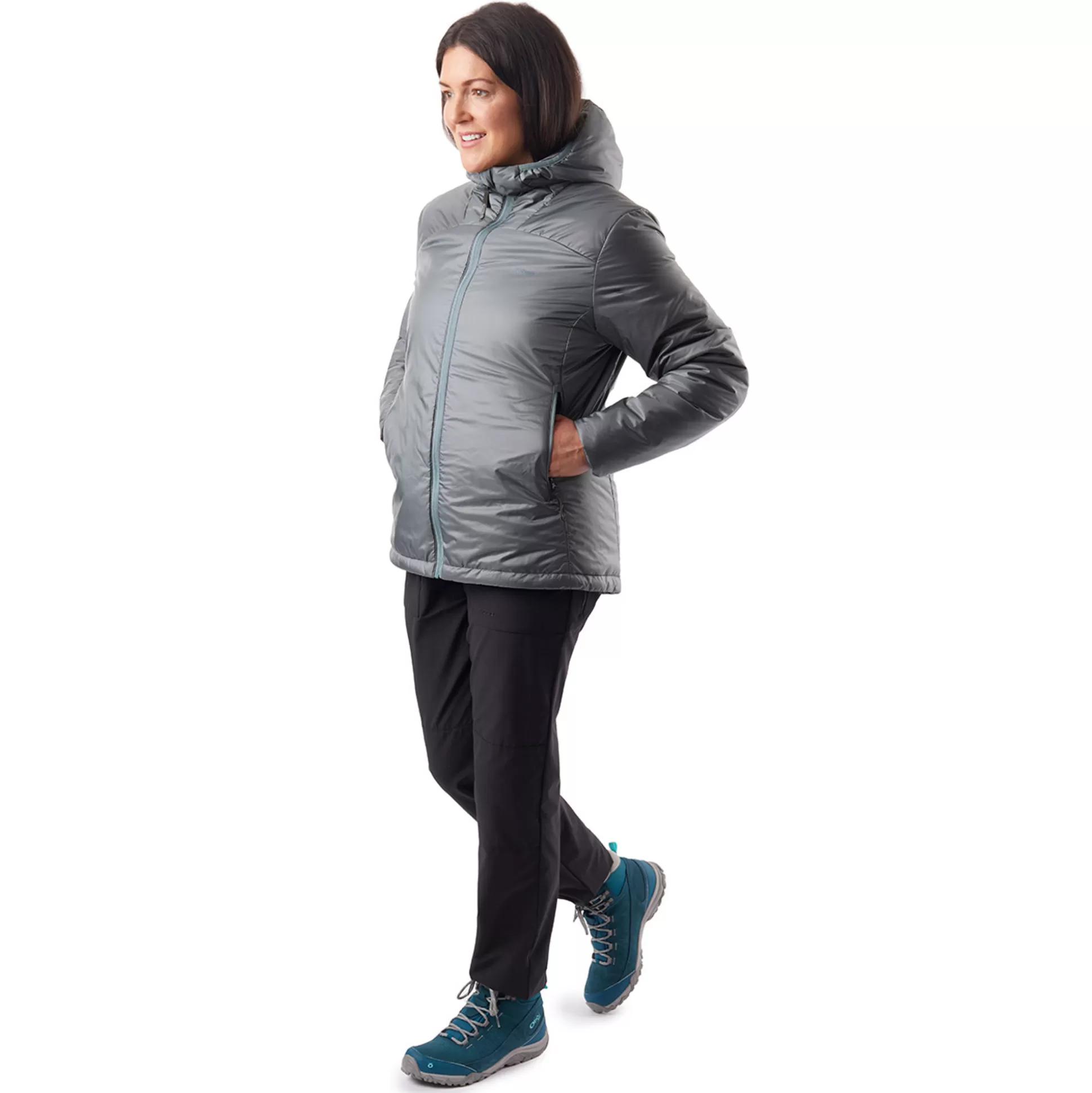 Fashion Women'S Helios Jacket Slate Grey Women Winter