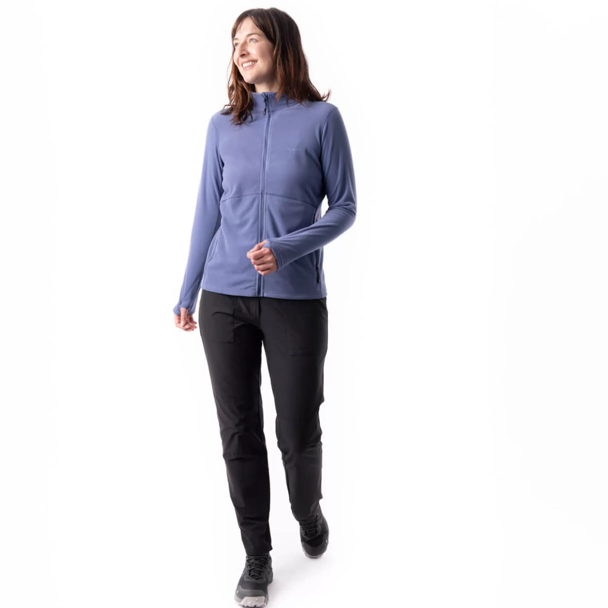 Sale Women'S Microgrid Fleece Jacket Heather Blue Women Fleece & Mid Layers