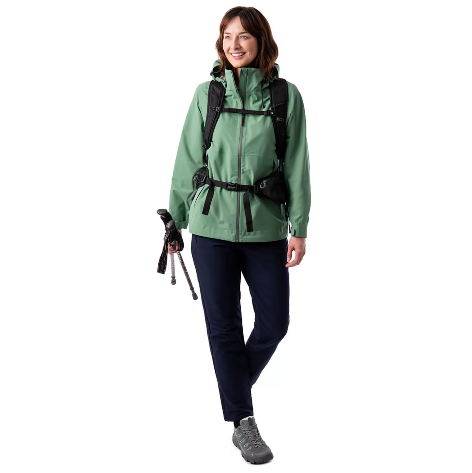 Discount Women'S Parkland Waterproof Jacket Camber Green Women Waterproofs