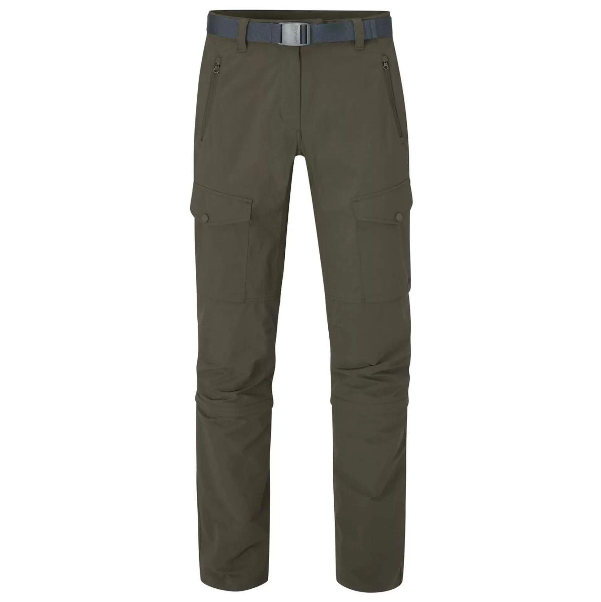 Shop Women'S Pioneer Convertible Trousers Dark Olive Brown Women Uv Protective