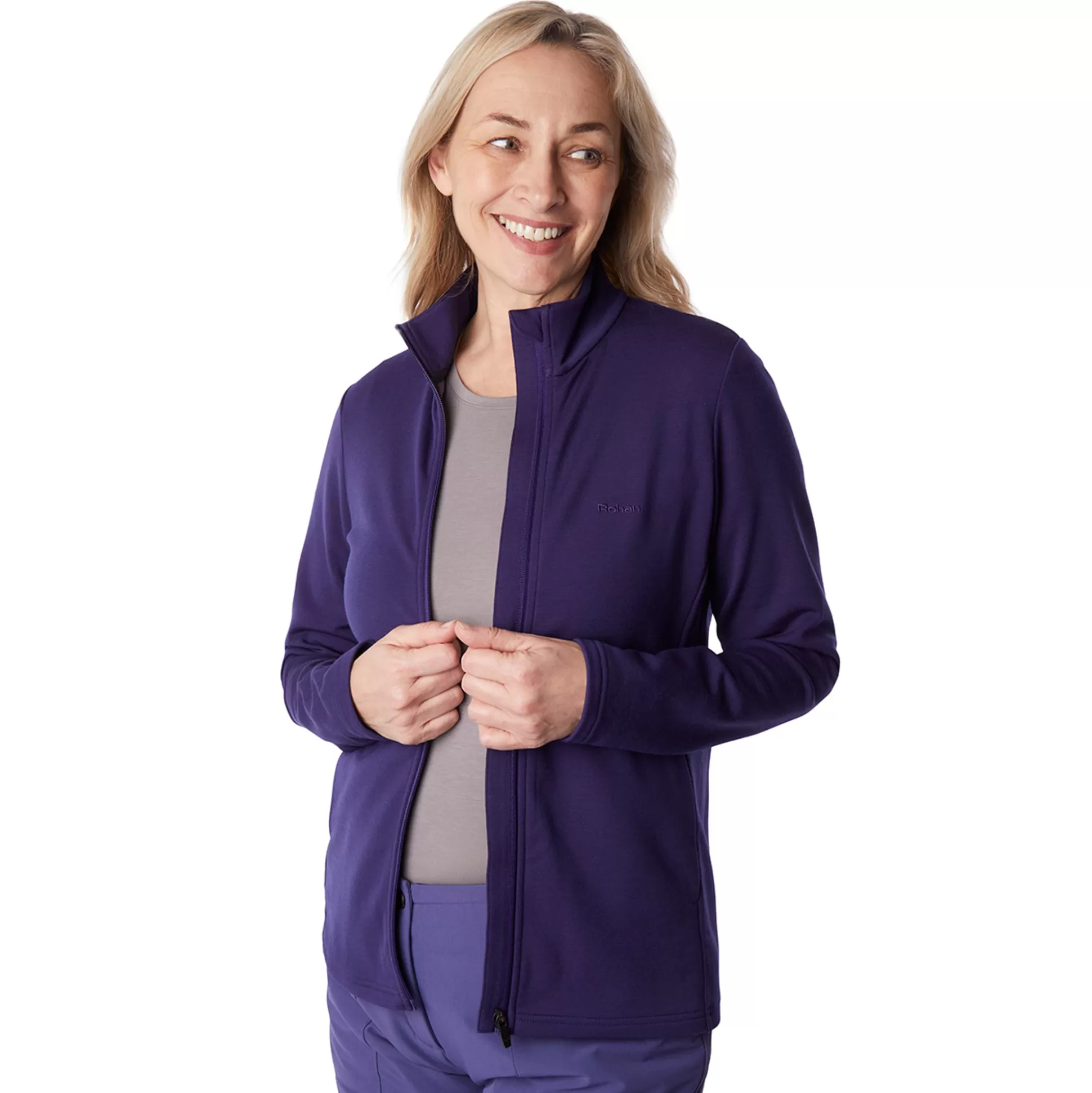 Store Women'S Radiant Merino Jacket Eclipse Blue Women Fleece & Mid Layers