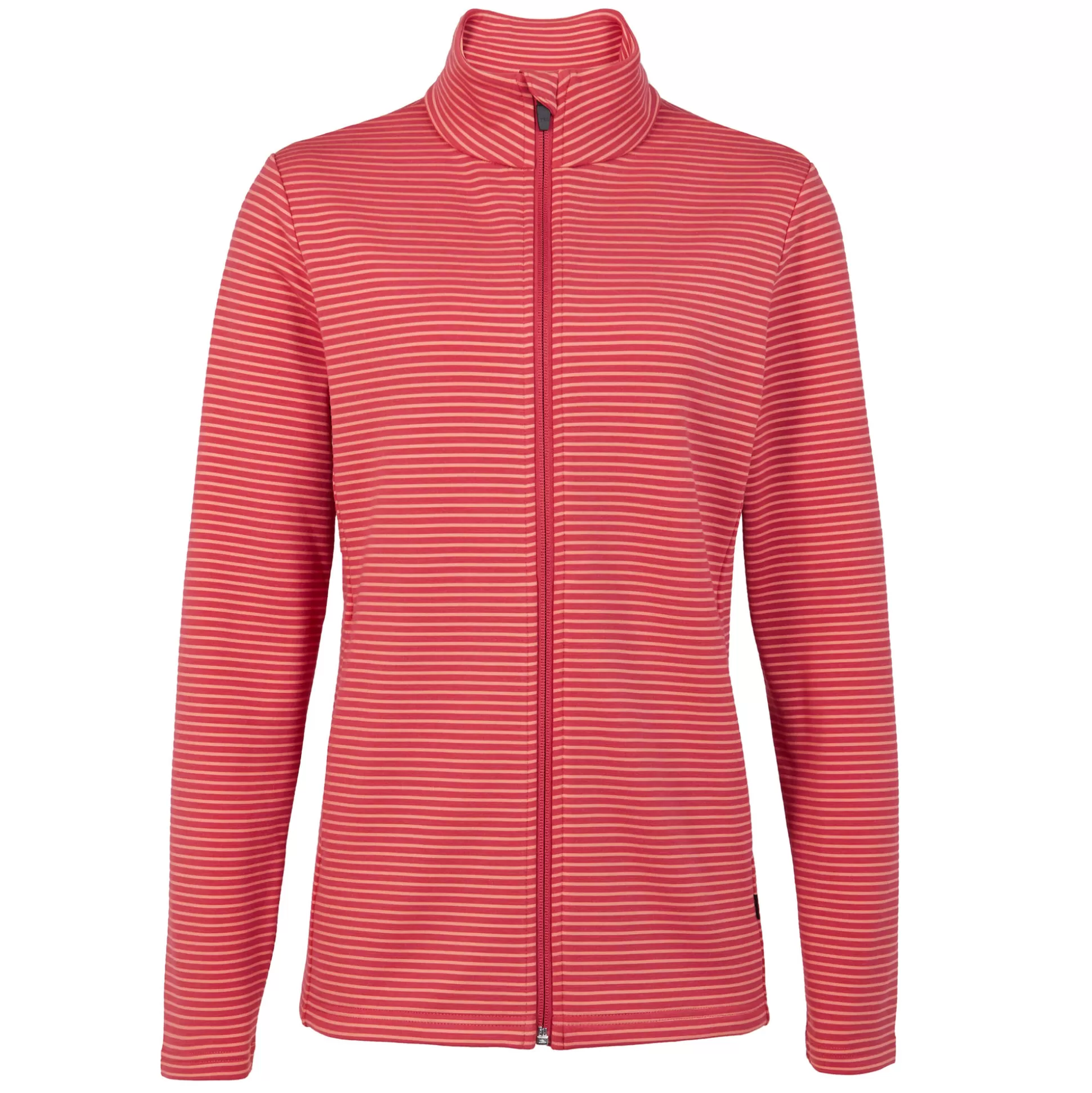 New Women'S Radiant Stripe Jacket Cardinal Pink Stripe Women Fleece & Mid Layers