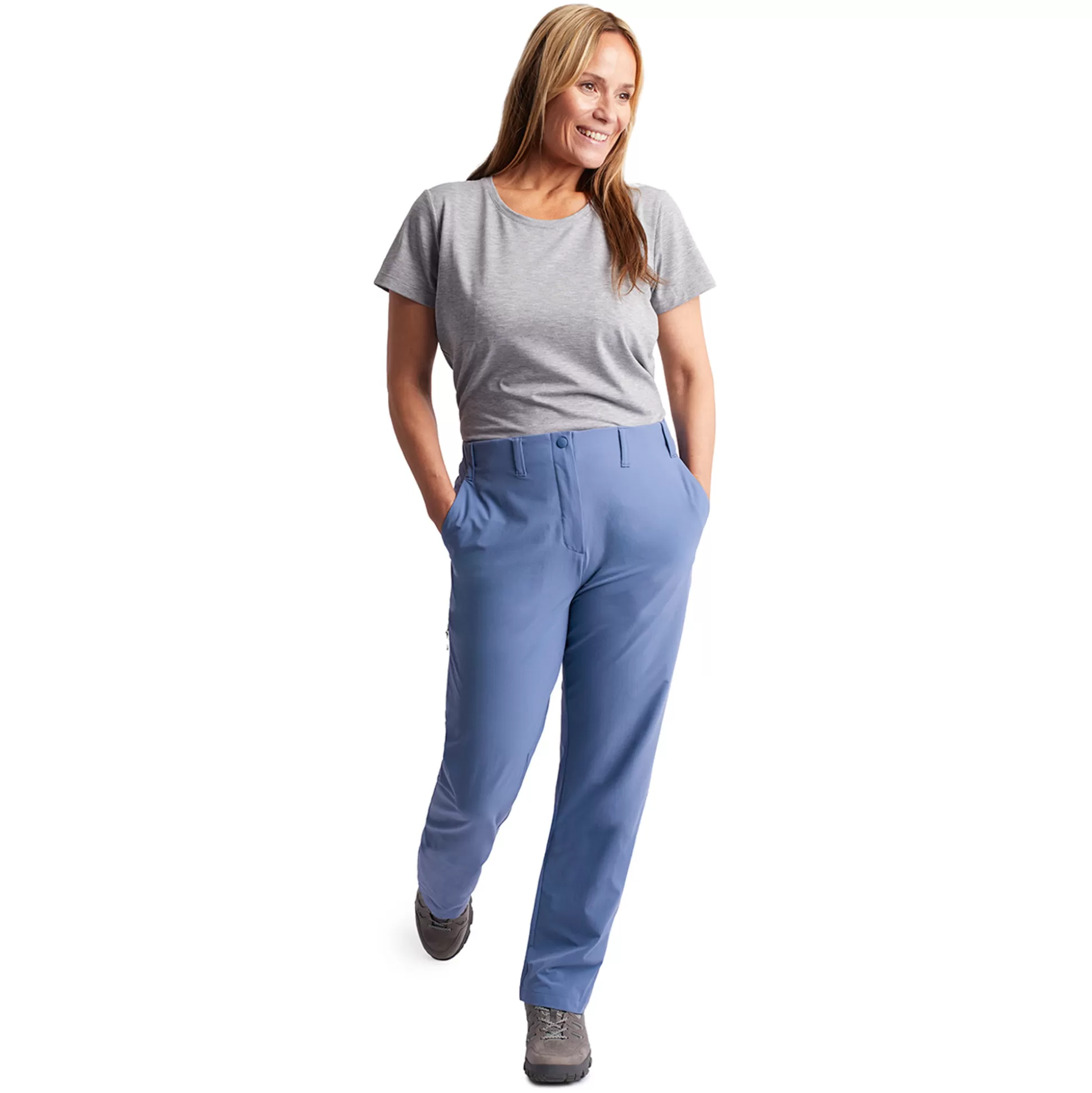 Store Women'S Roamers Trousers Heather Blue Women Trousers